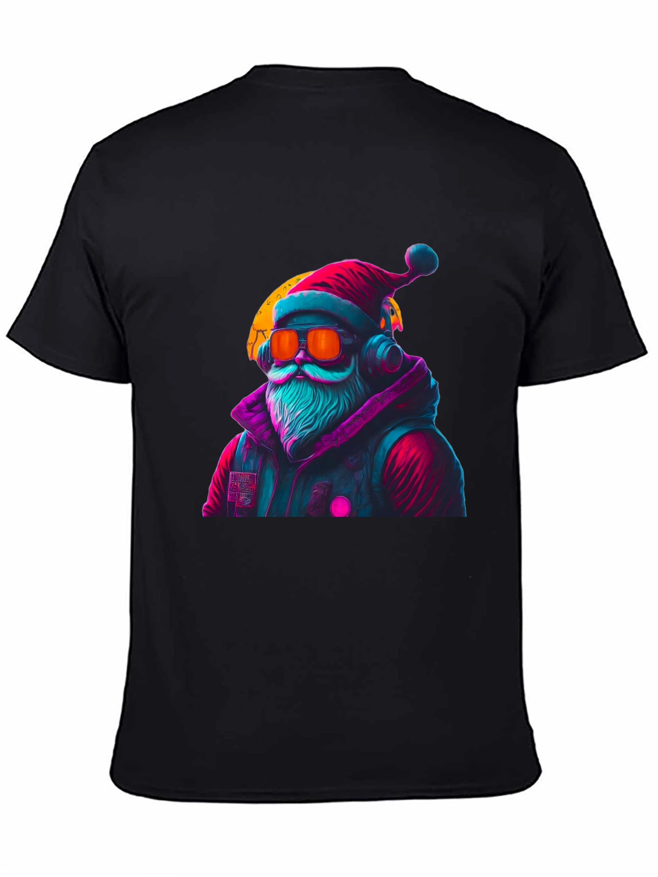 Cyberpunk Santa T-Shirt - Holiday Style
