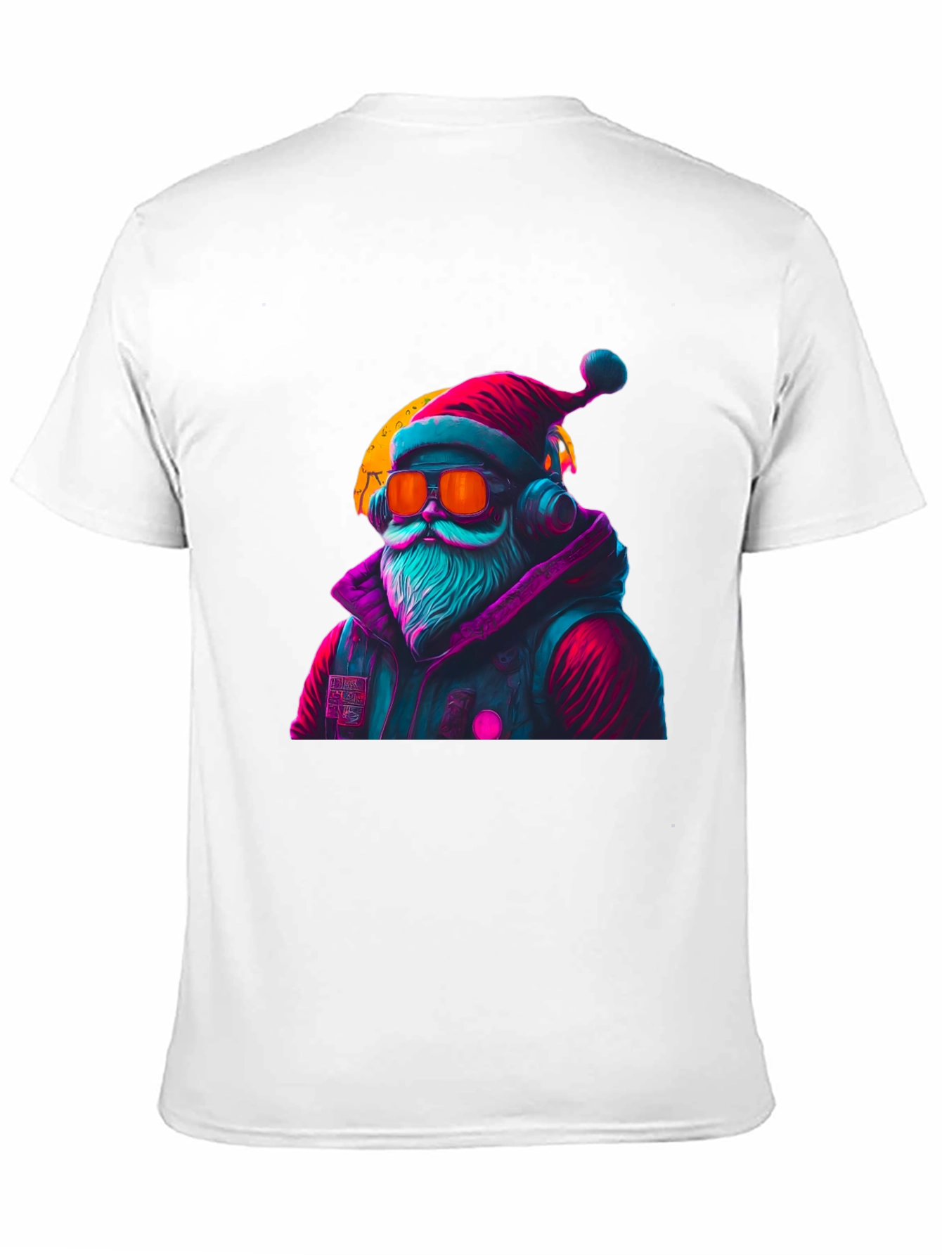 Cyberpunk Santa T-Shirt - Holiday Style