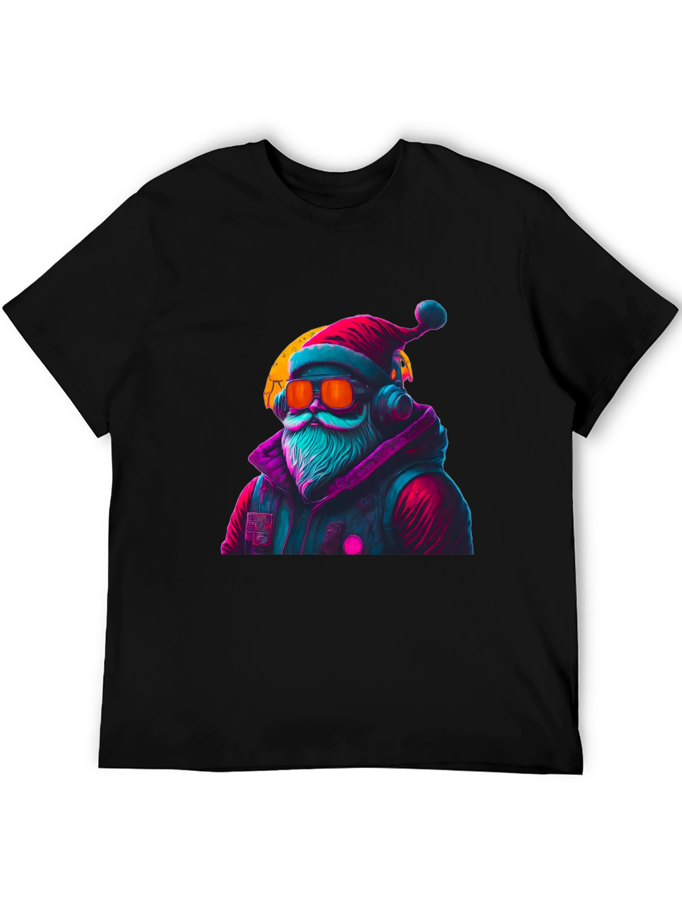 Cyberpunk Santa T-Shirt - Holiday Style