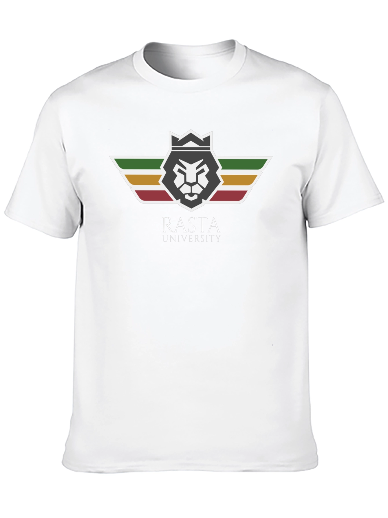 Rasta University Lion Graphic Black T-Shirt