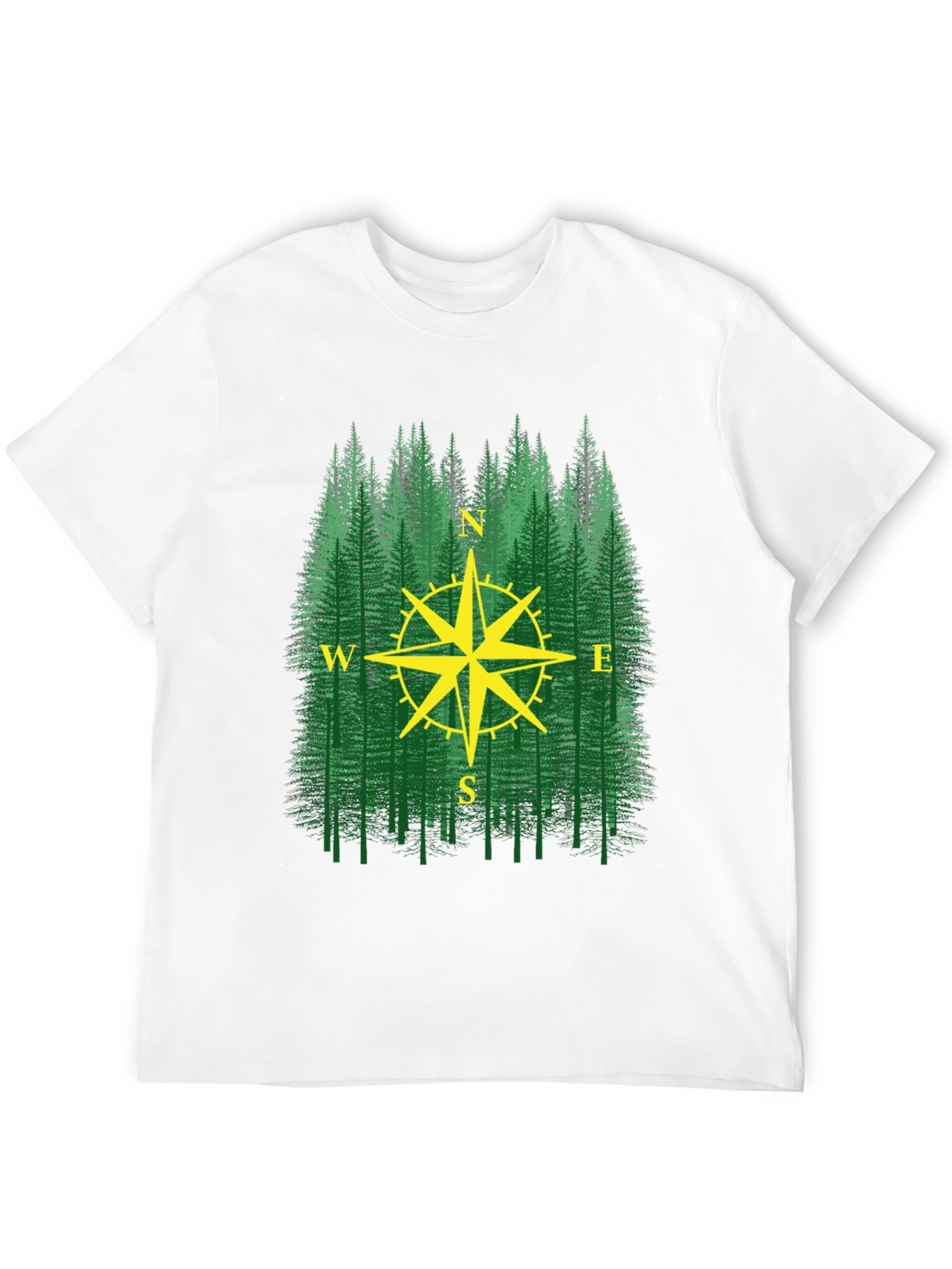 Forest Compass Graphic T-Shirt - Adventure Ready