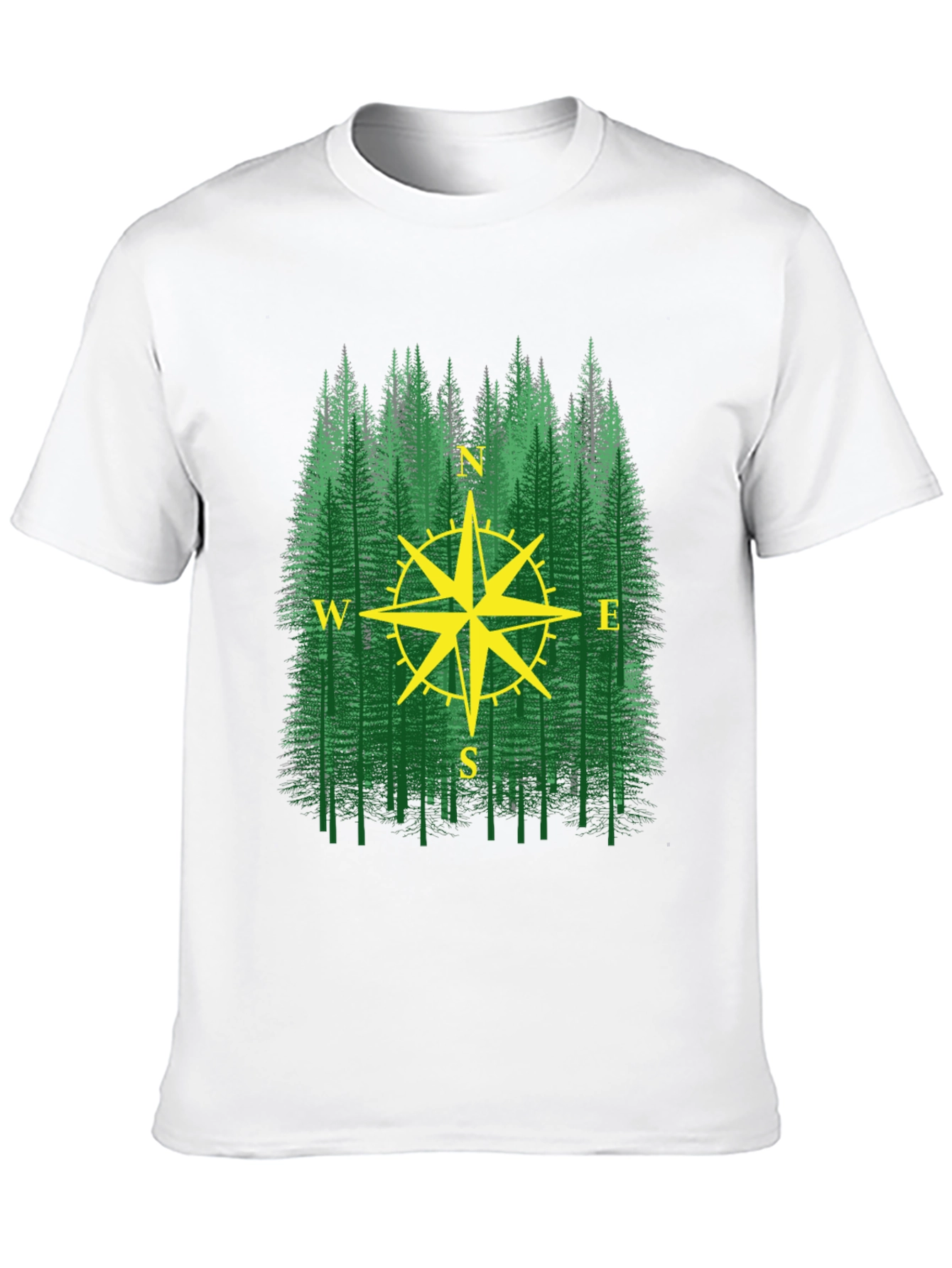 Forest Compass Graphic T-Shirt - Adventure Ready