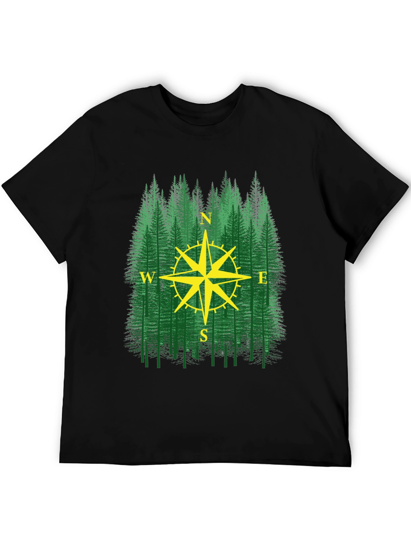Forest Compass Graphic T-Shirt - Adventure Ready