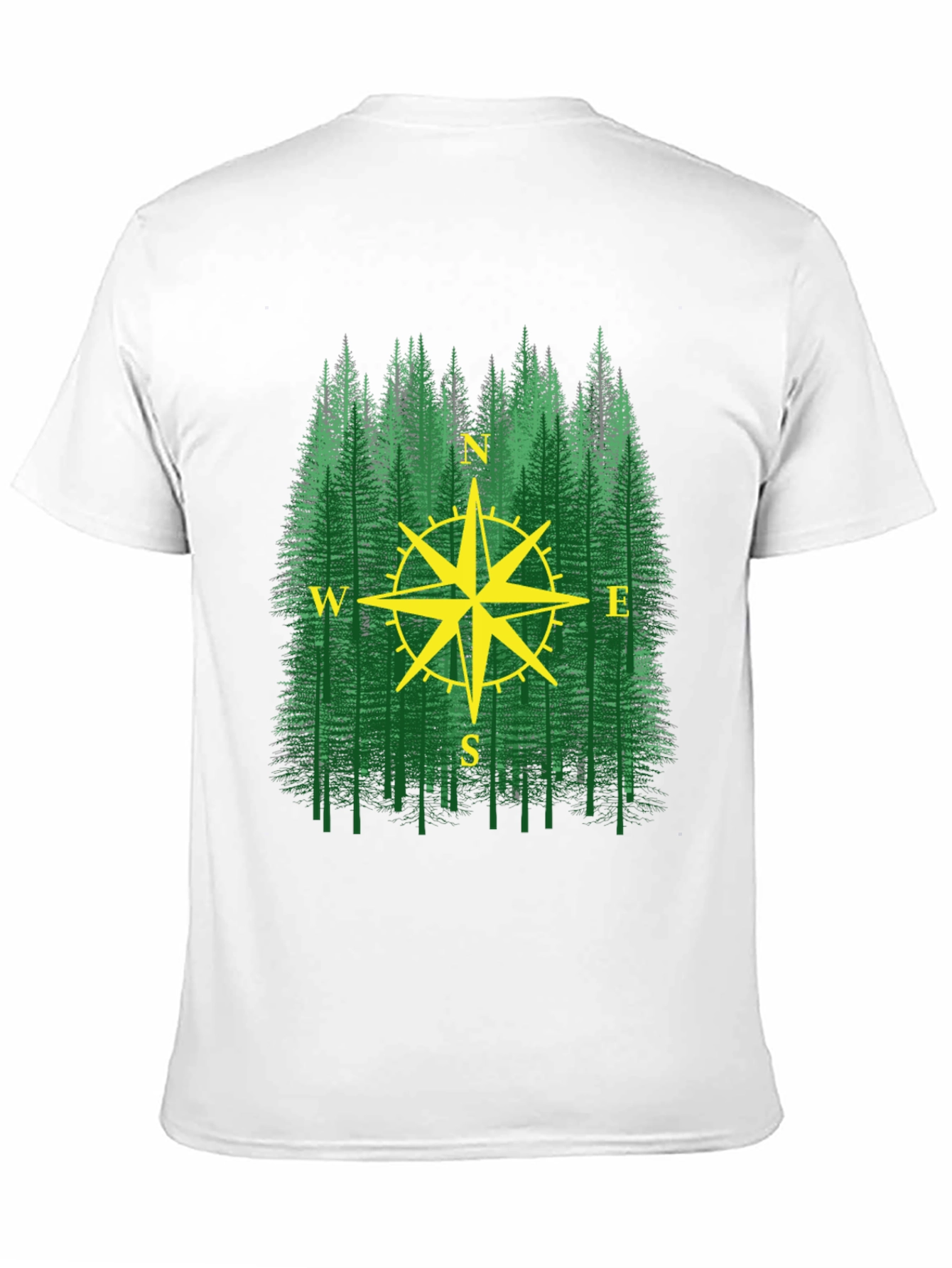Forest Compass Graphic T-Shirt - Adventure Ready