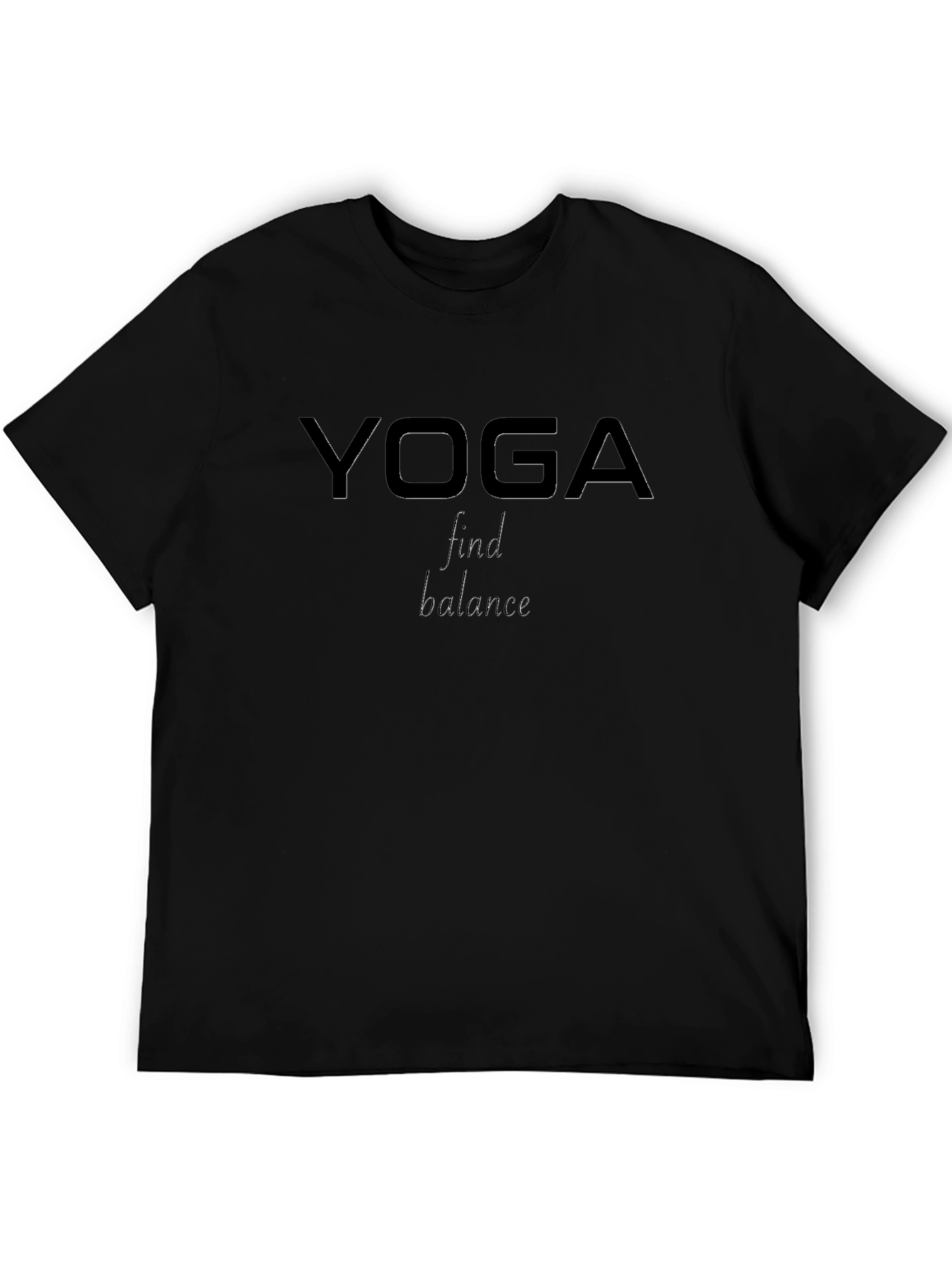 Yoga Find Balance Graphic Tee - Black T-Shirt
