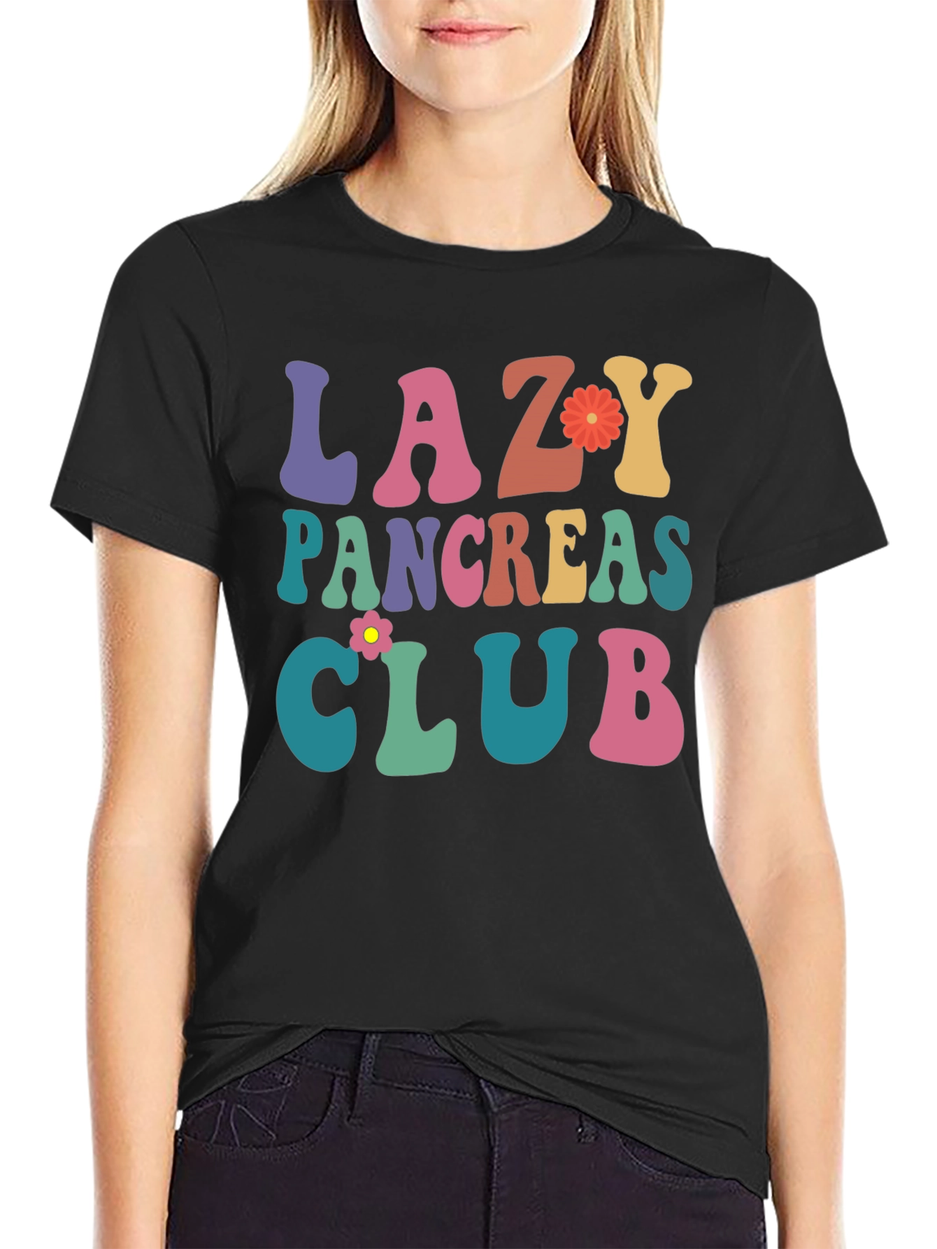 Lazy Pancreas Club Graphic T-Shirt