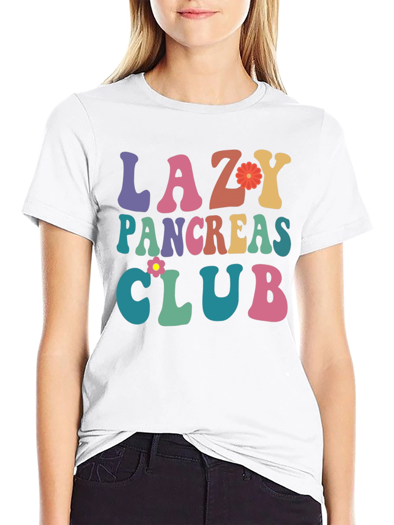 Lazy Pancreas Club Graphic T-Shirt