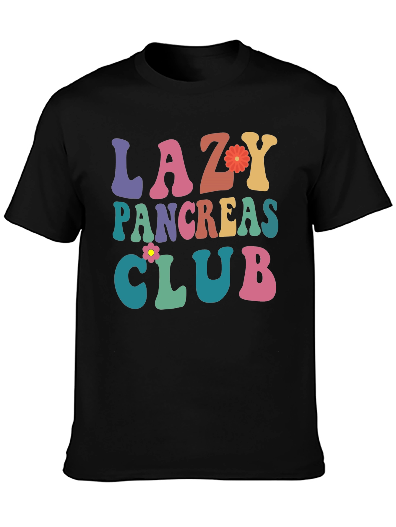 Lazy Pancreas Club Graphic T-Shirt