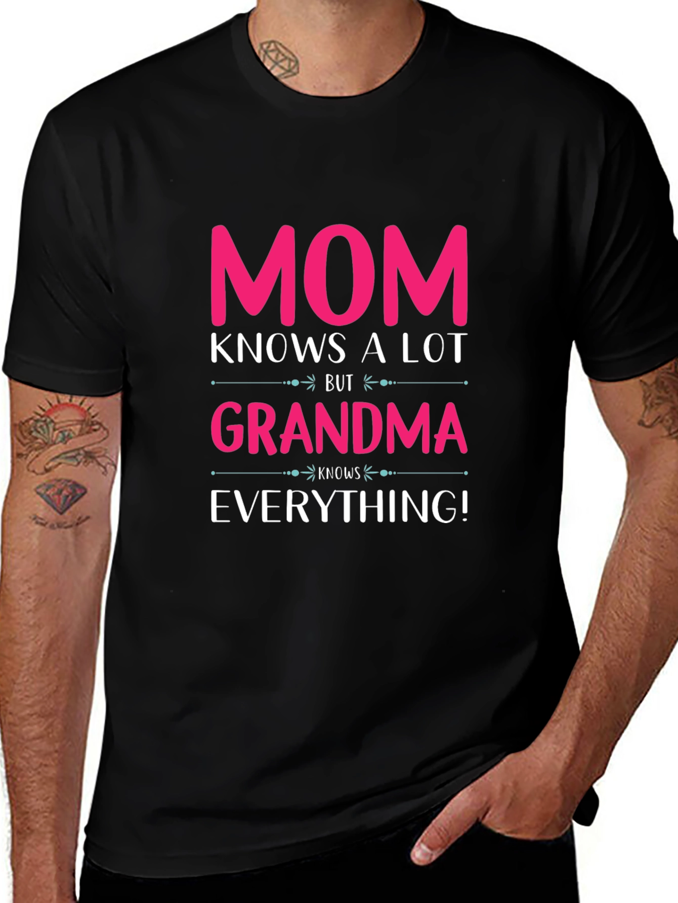 Mom Knows A Lot Grandma Everything T-Shirt