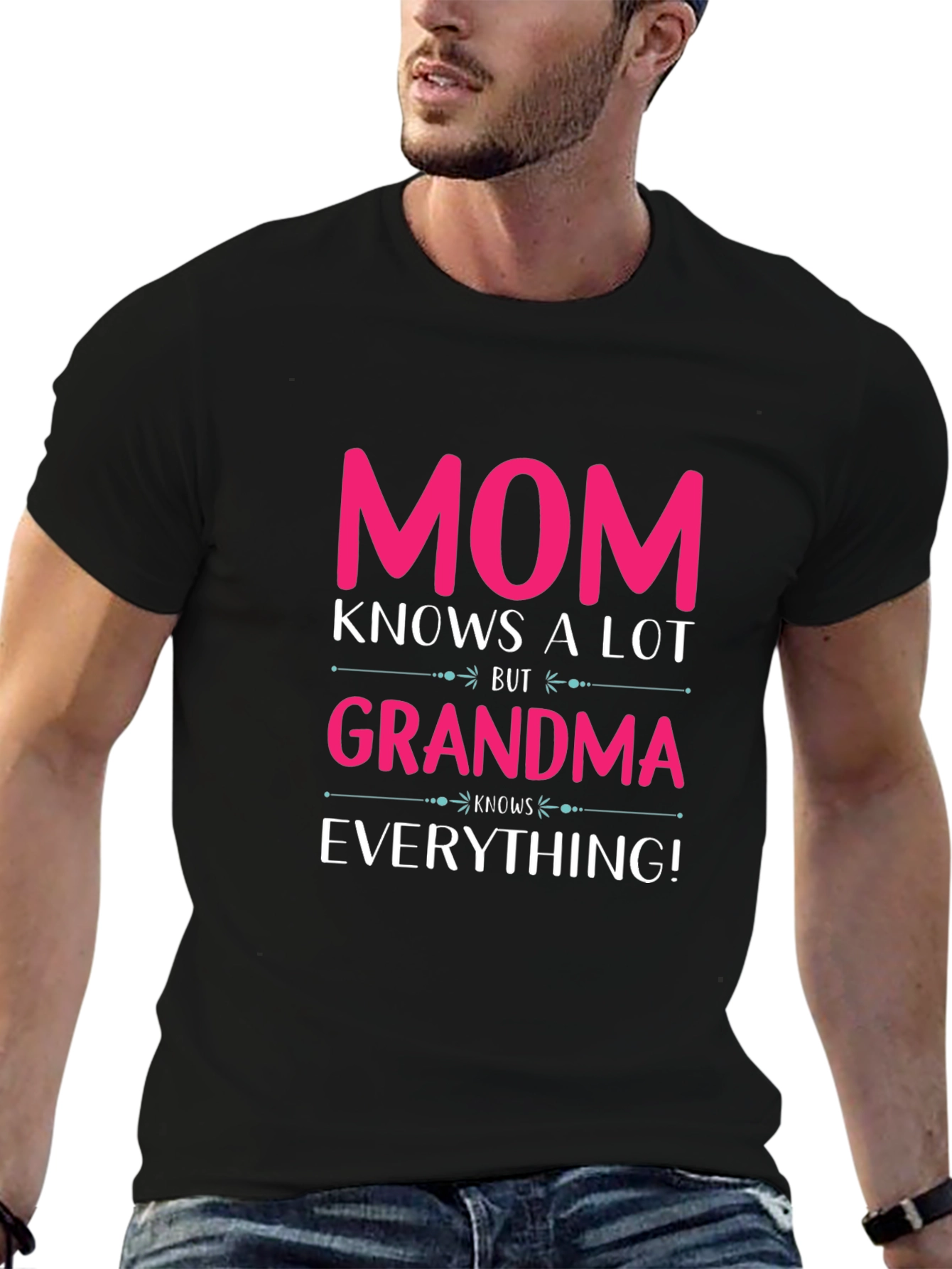 Mom Knows A Lot Grandma Everything T-Shirt
