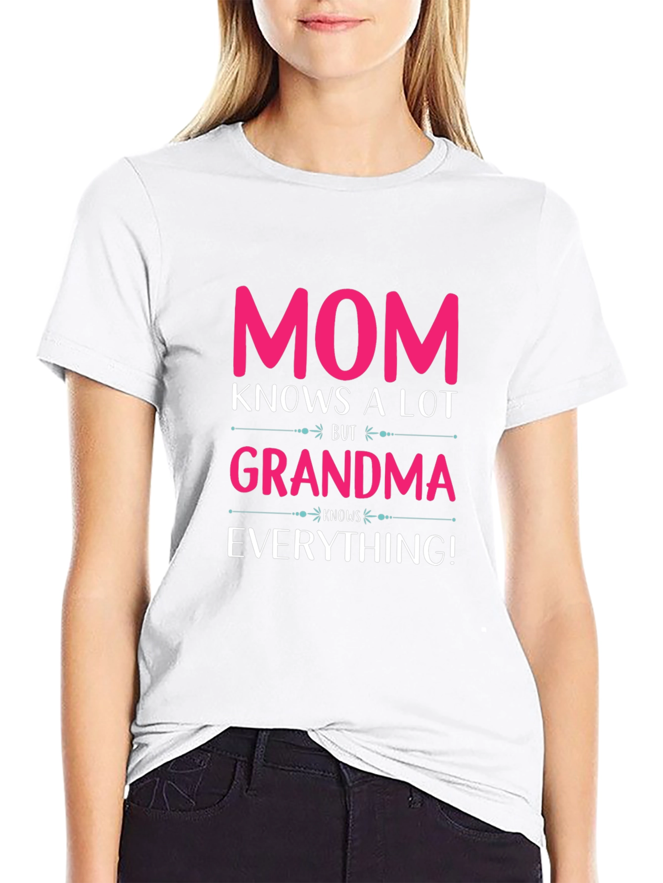 Mom Knows A Lot Grandma Everything T-Shirt