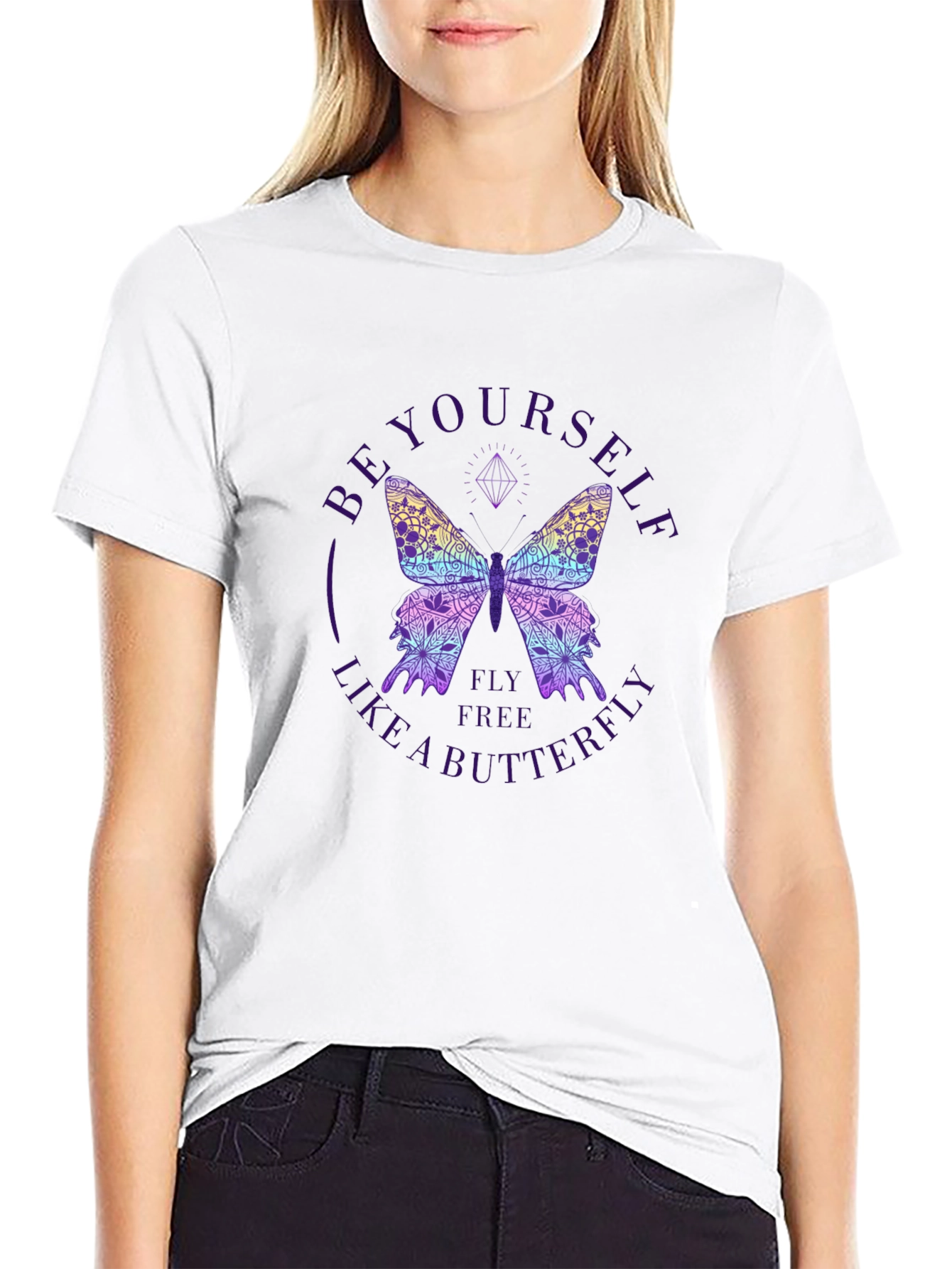 Be Yourself Butterfly Graphic Tee
