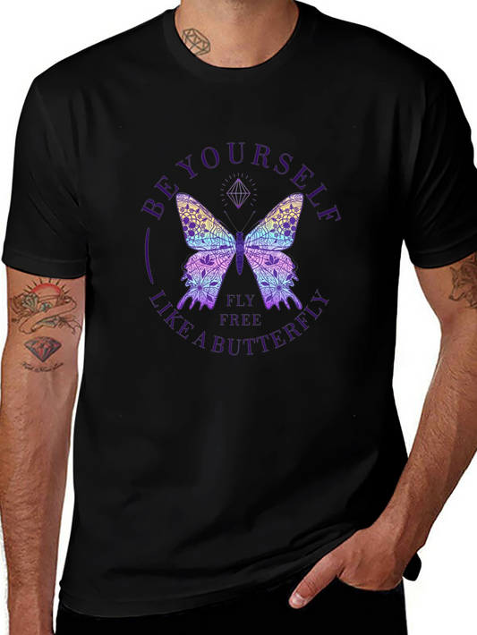 Be Yourself Butterfly Graphic Tee
