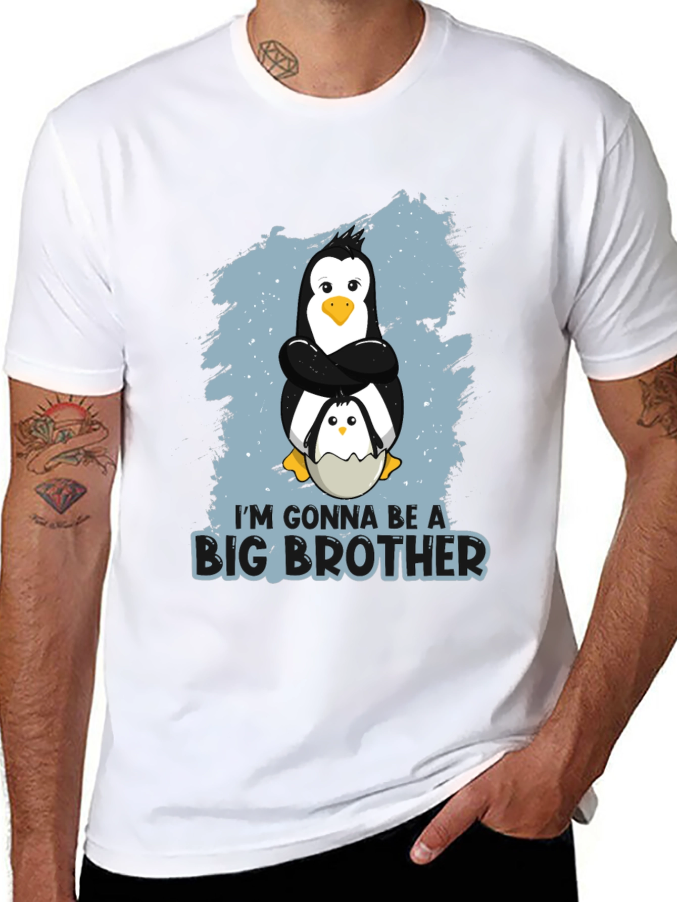 Big Brother Penguin T-Shirt