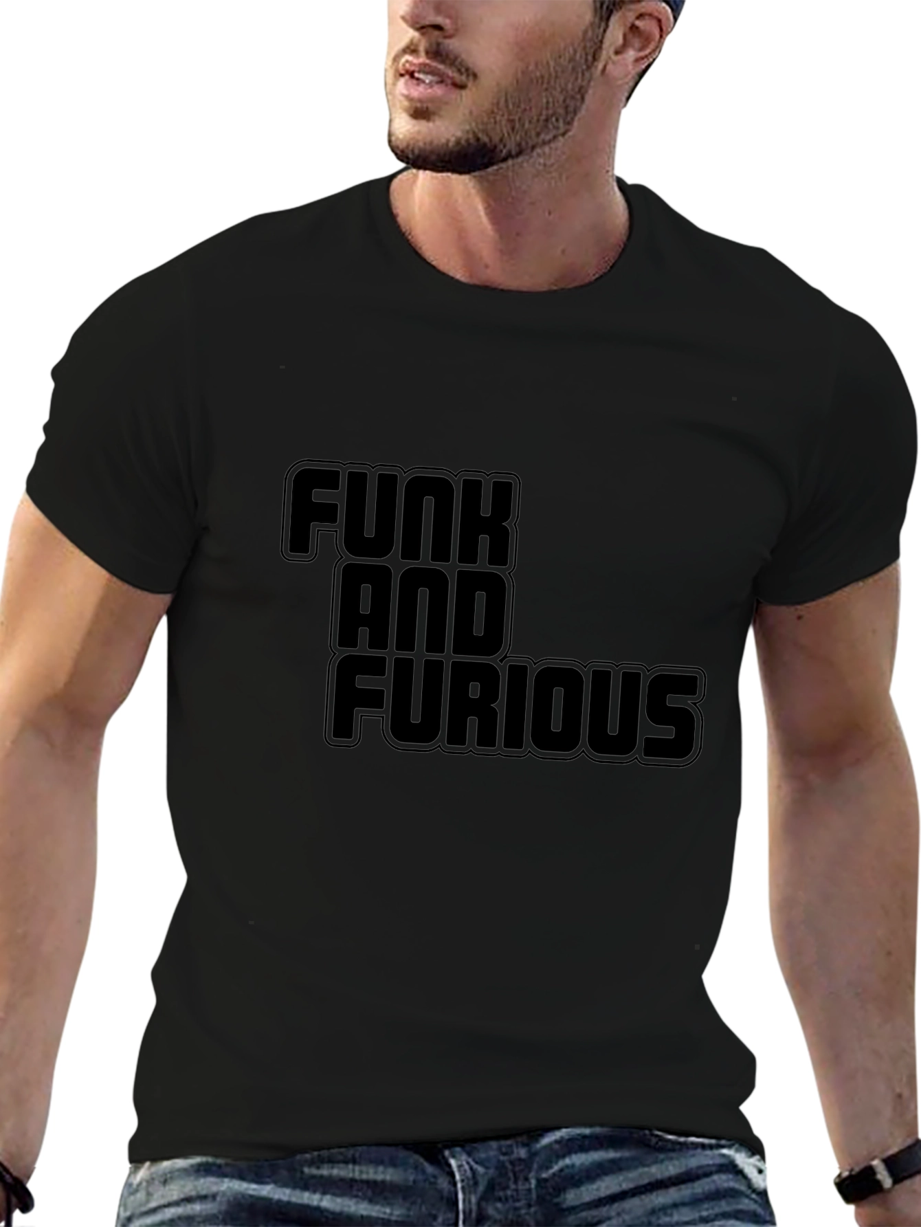 Funk and Furious T-Shirt - Bold Black Tee