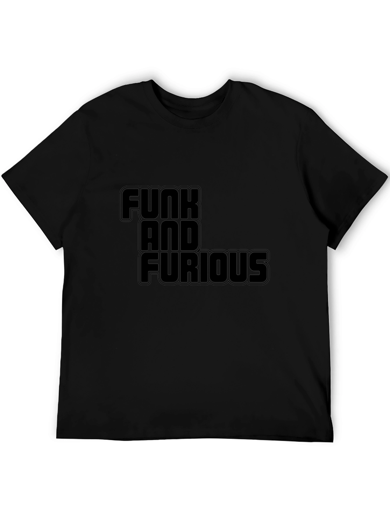 Funk and Furious T-Shirt - Bold Black Tee