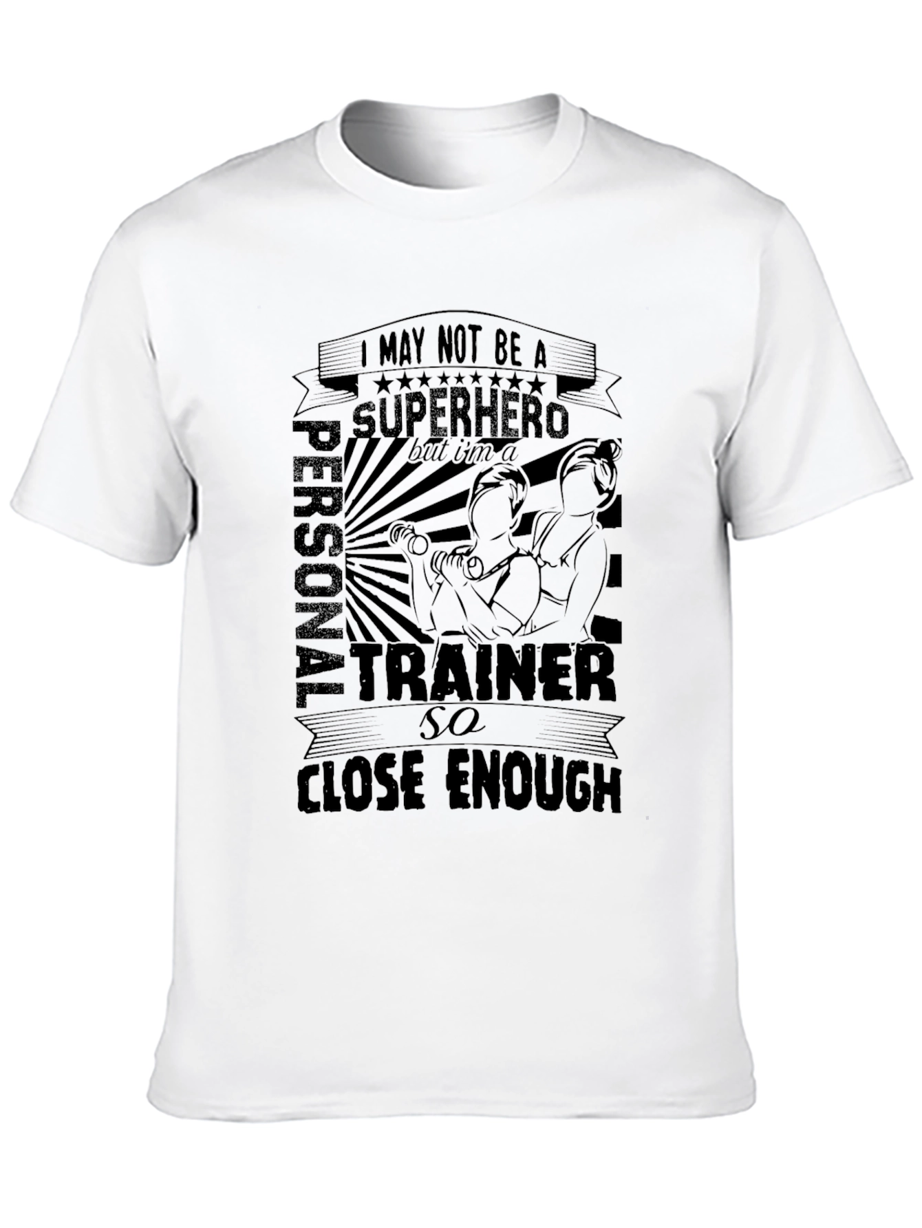 Personal Trainer Superhero Graphic T-Shirt