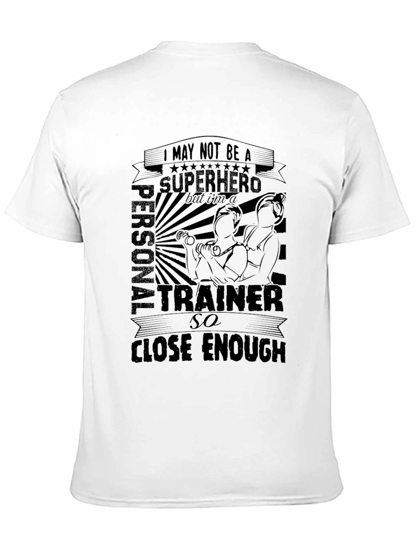Personal Trainer Superhero Graphic T-Shirt