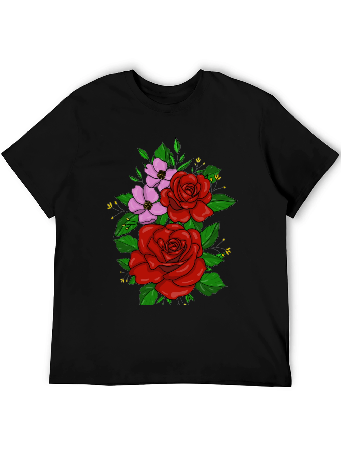 Floral T-Shirt: Roses and Blossoms Tee