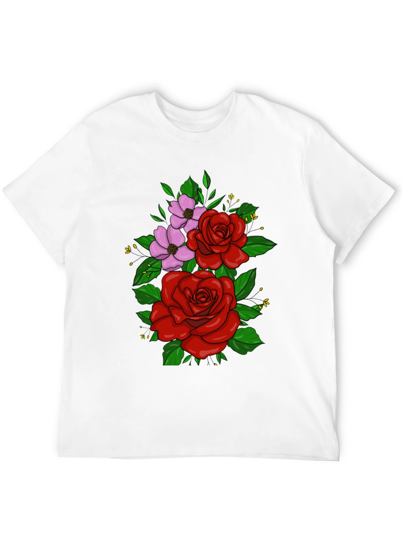 Floral T-Shirt: Roses and Blossoms Tee