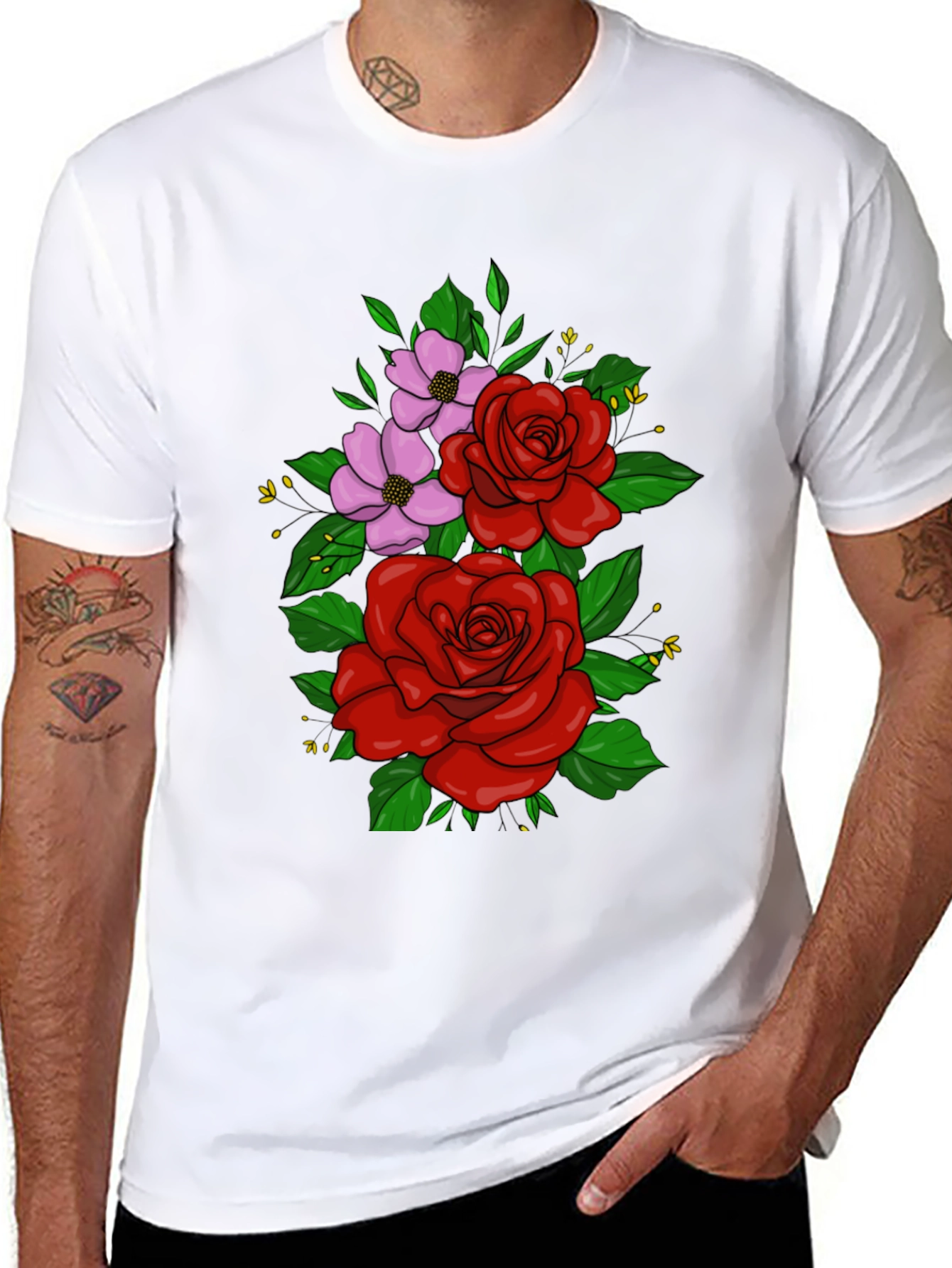 Floral T-Shirt: Roses and Blossoms Tee