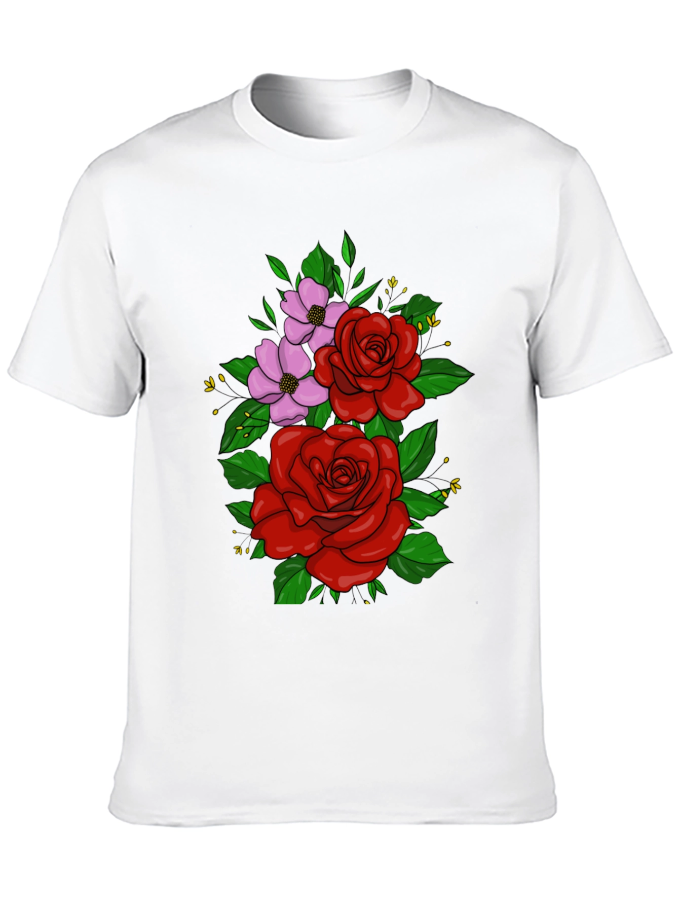 Floral T-Shirt: Roses and Blossoms Tee