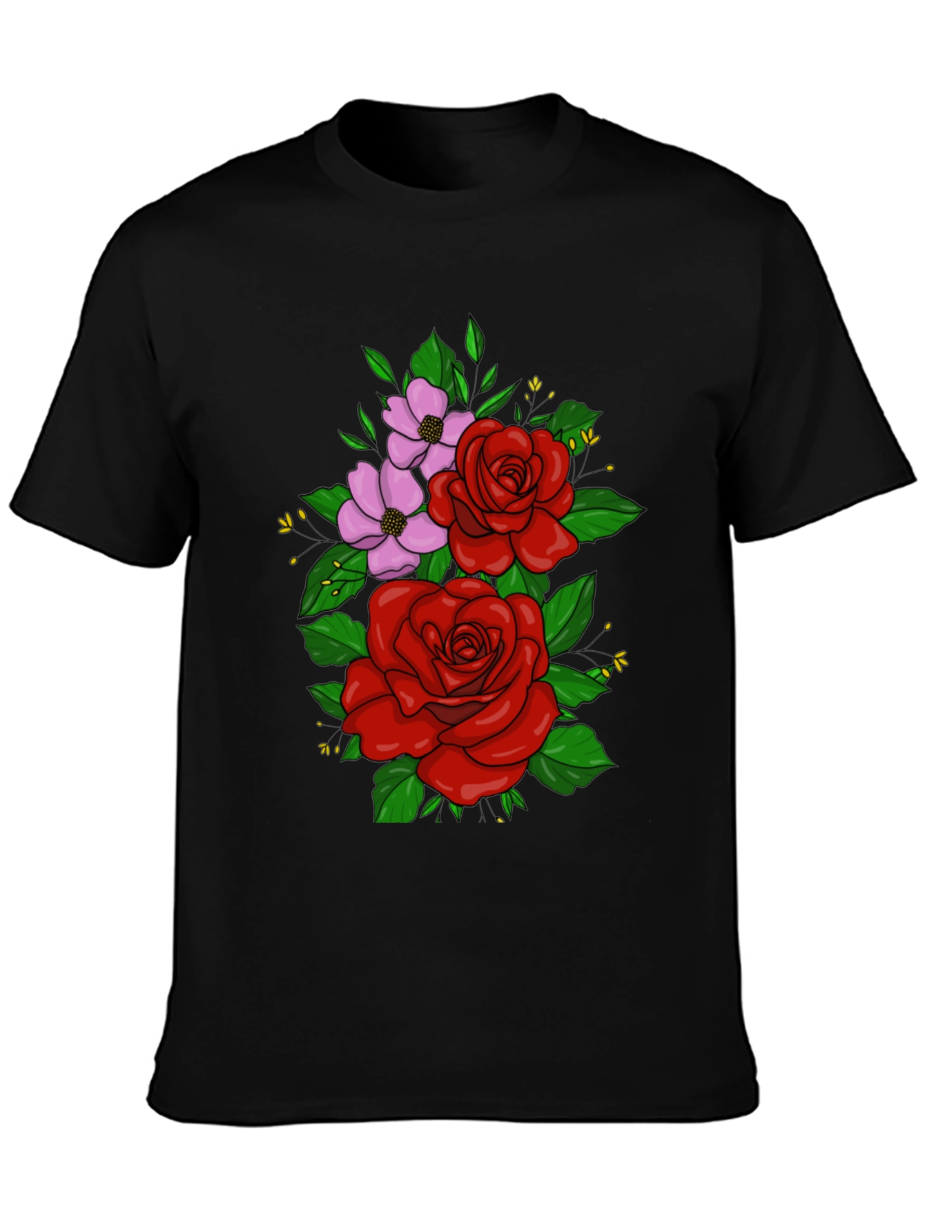 Floral T-Shirt: Roses and Blossoms Tee