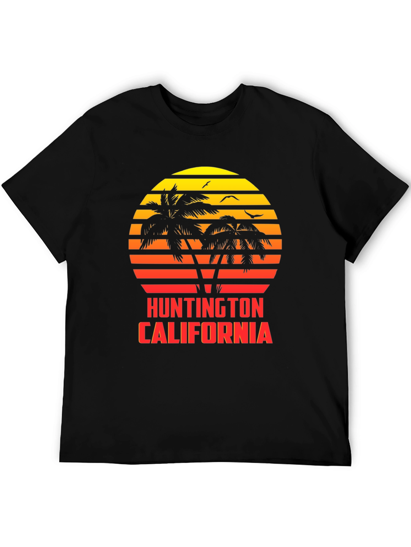 Huntington California Sunset Tee