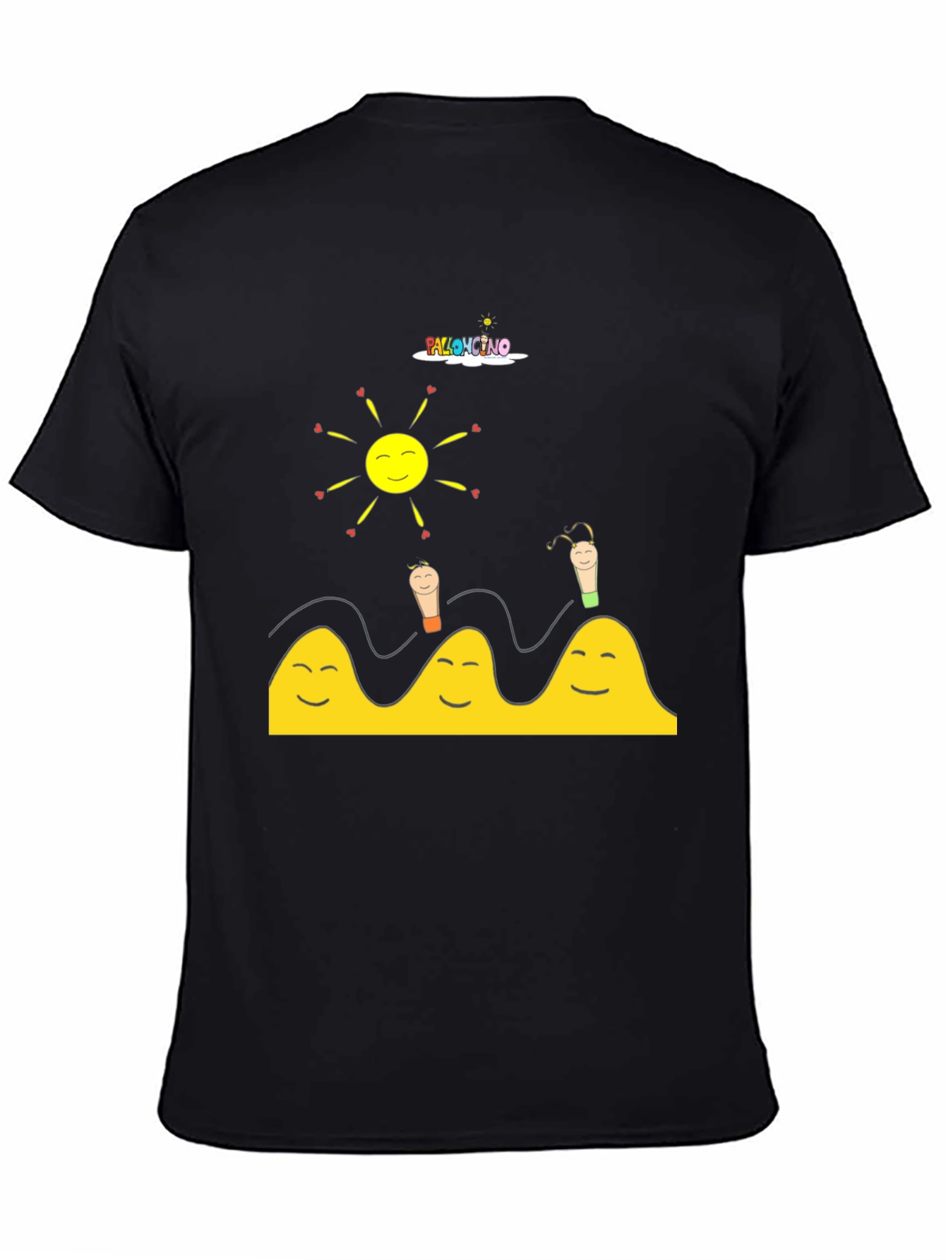 Happy Vibes Black T-Shirt