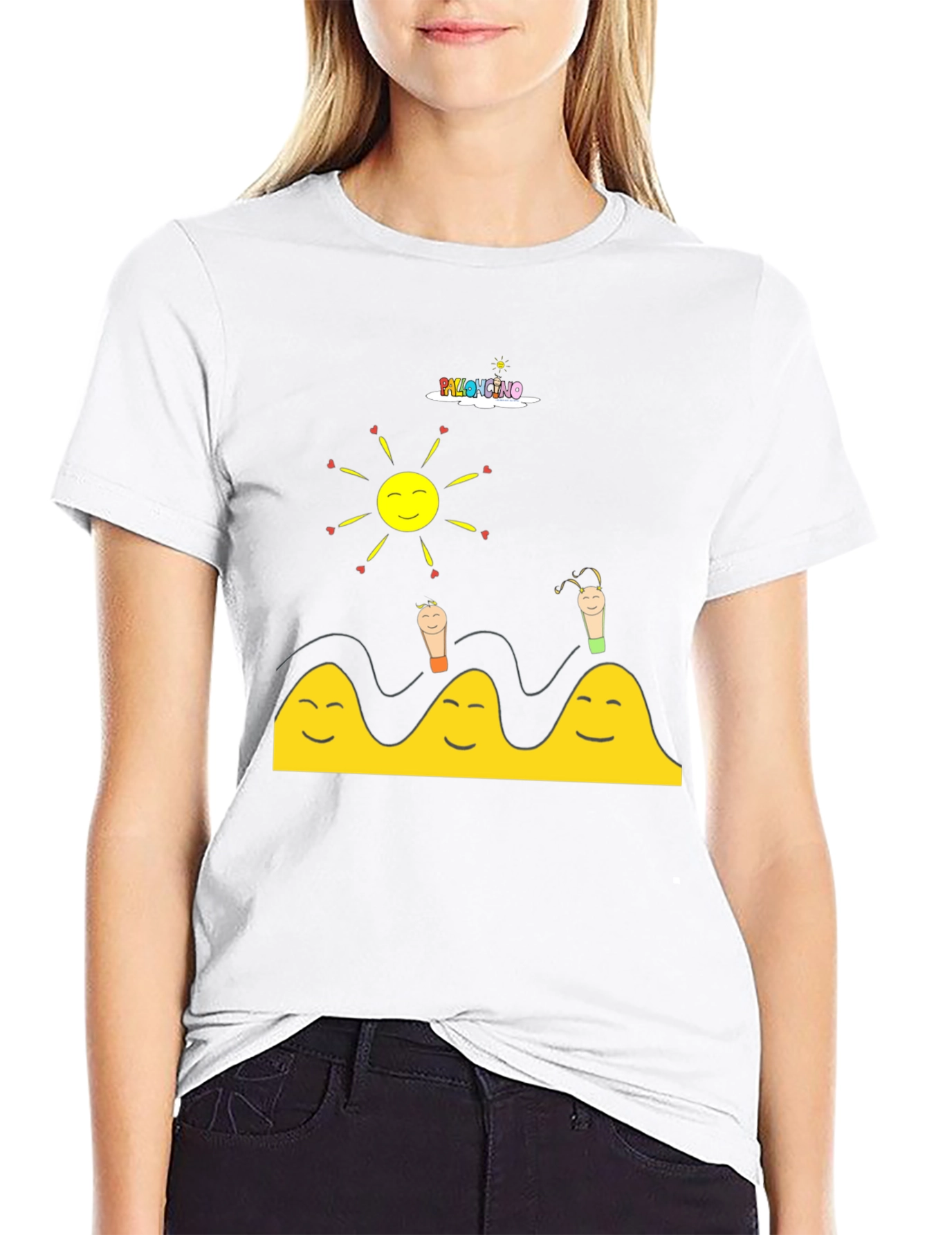 Happy Vibes Black T-Shirt