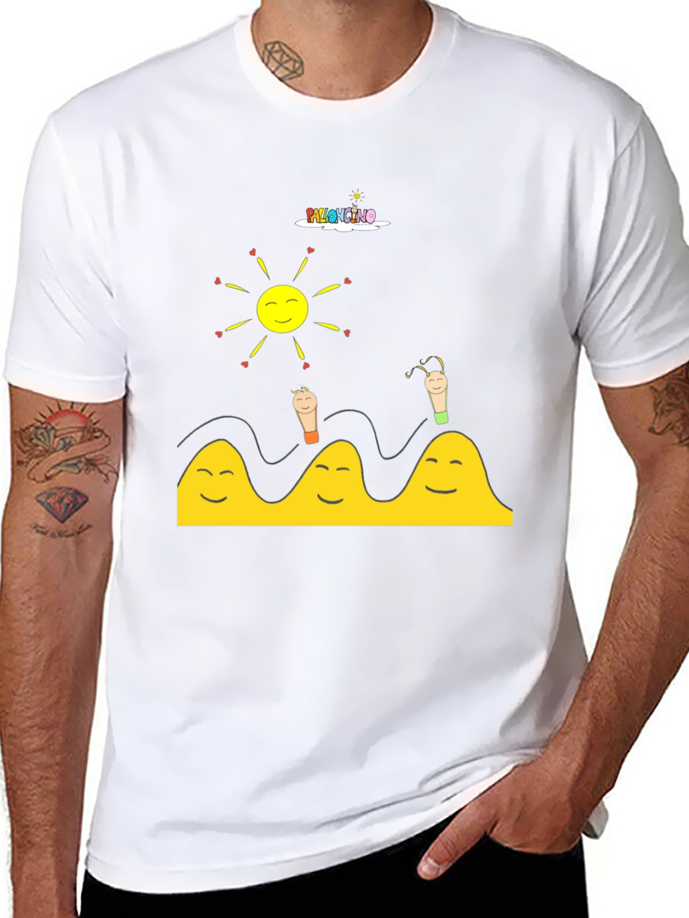 Happy Vibes Black T-Shirt