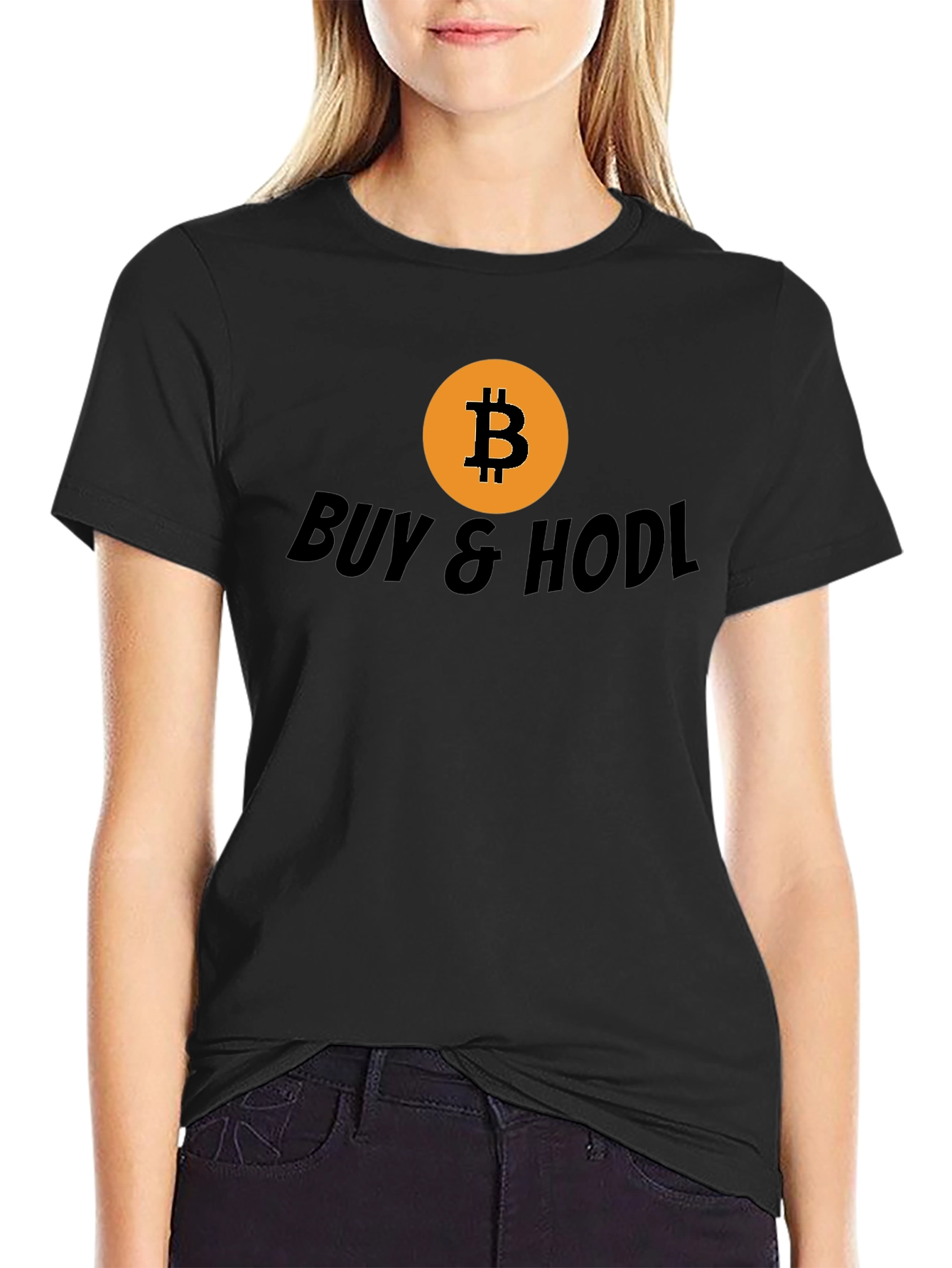 Bitcoin BUY & HODL Black T-Shirt