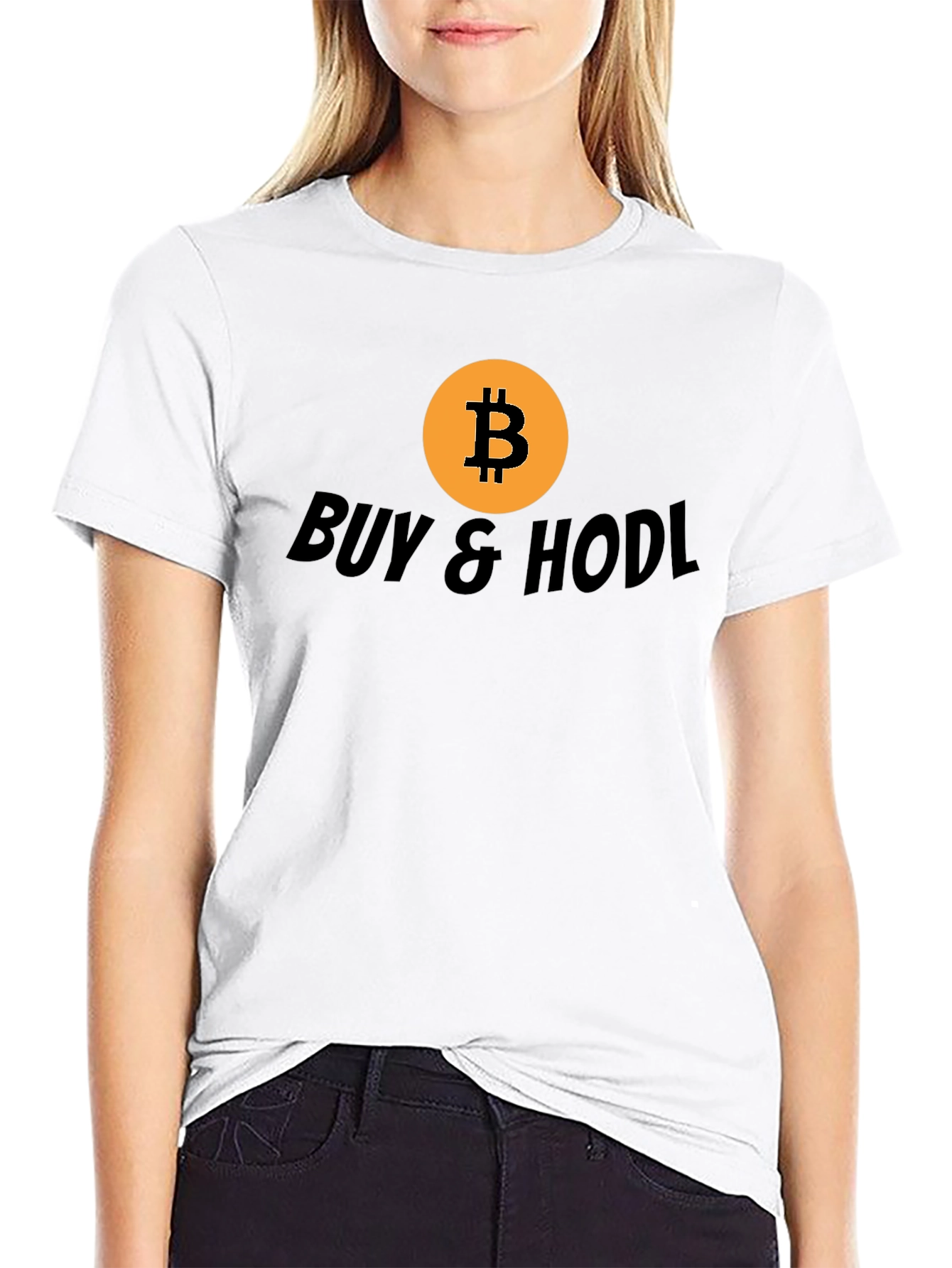 Bitcoin BUY & HODL Black T-Shirt