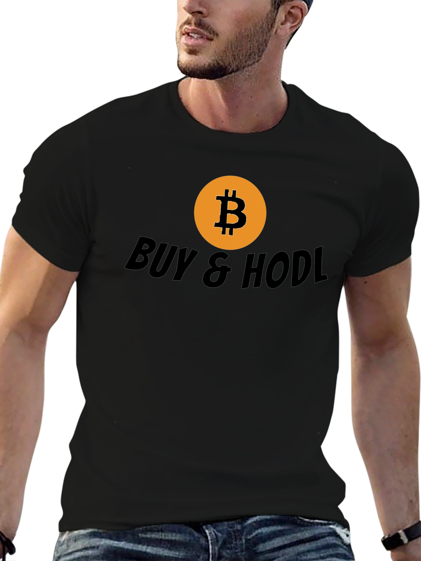 Bitcoin BUY & HODL Black T-Shirt