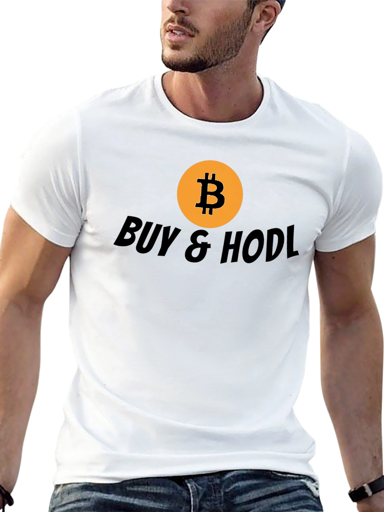 Bitcoin BUY & HODL Black T-Shirt