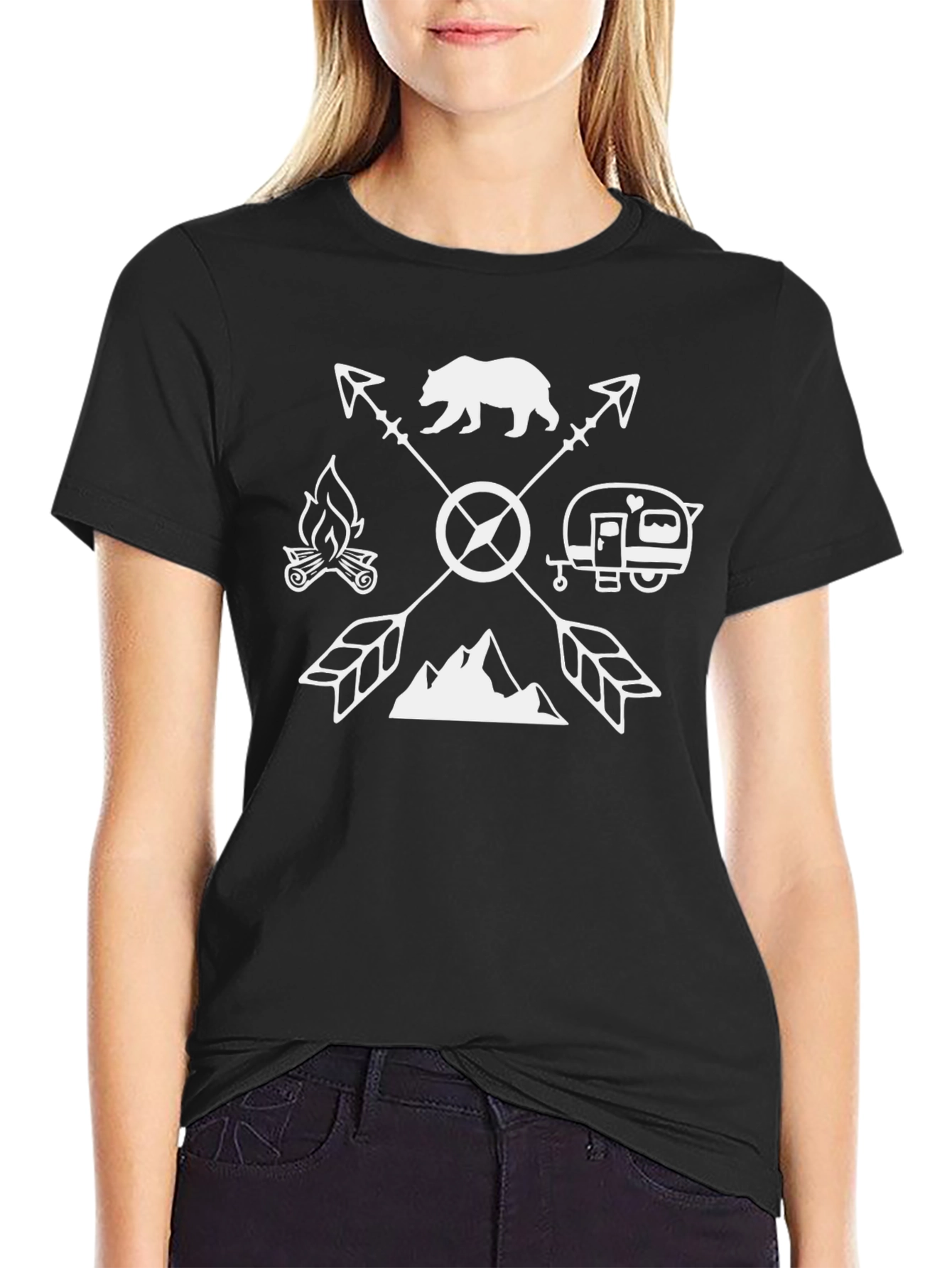 Camping Arrow T-Shirt - Outdoor Adventure Tee