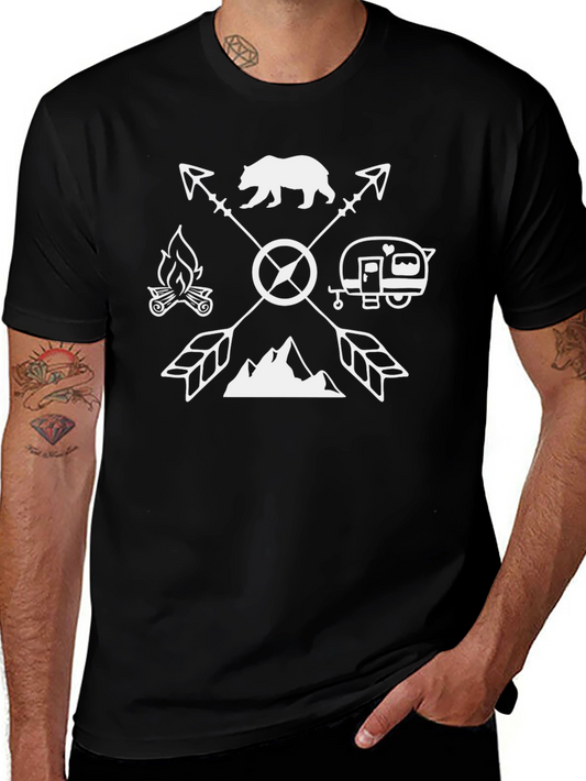 Camping Arrow T-Shirt - Outdoor Adventure Tee