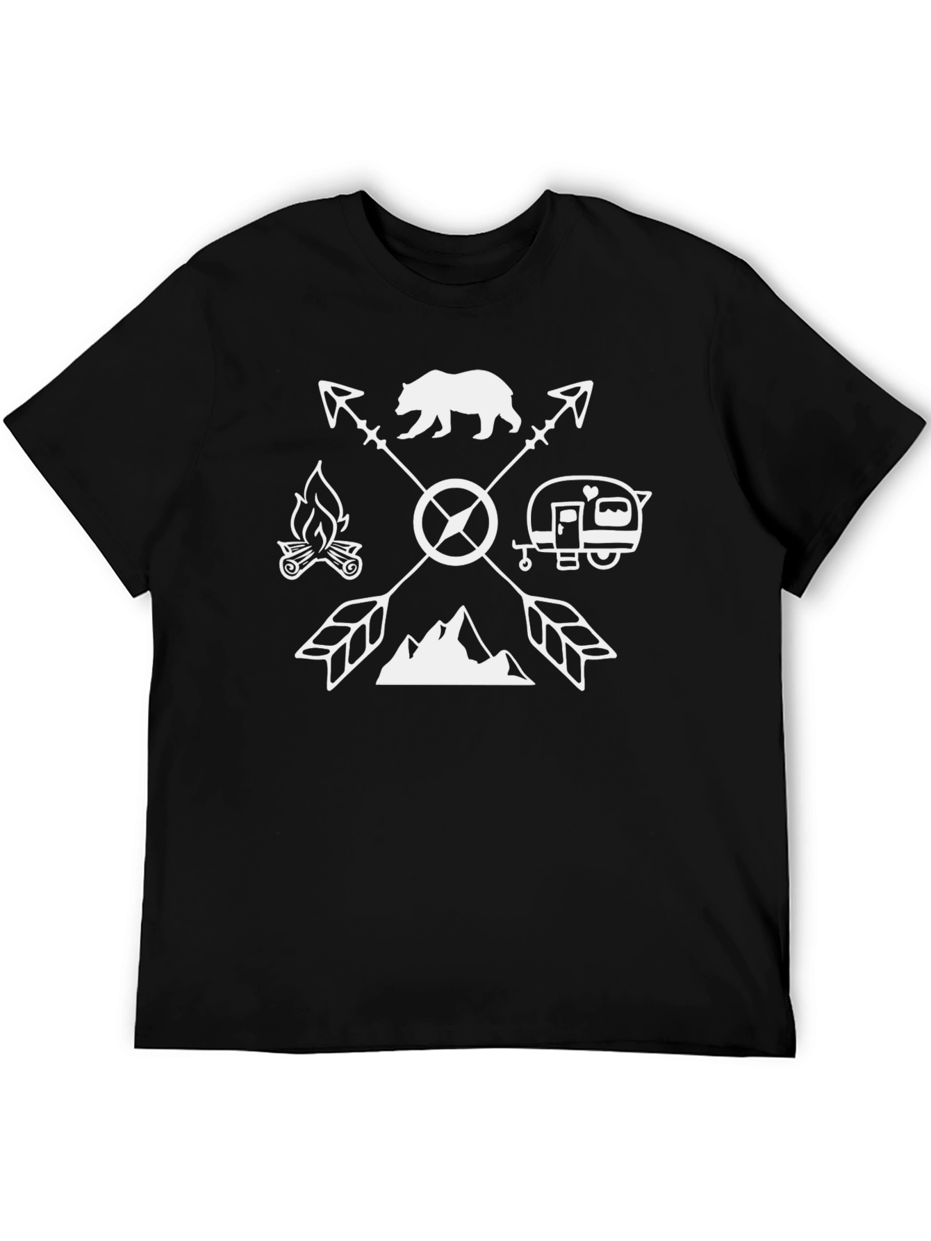 Camping Arrow T-Shirt - Outdoor Adventure Tee
