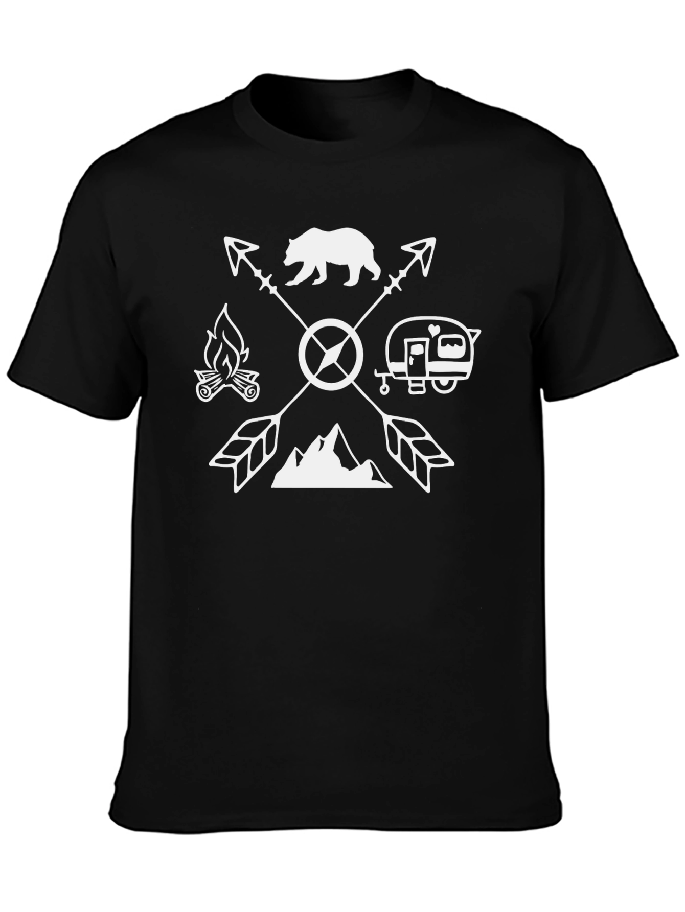 Camping Arrow T-Shirt - Outdoor Adventure Tee