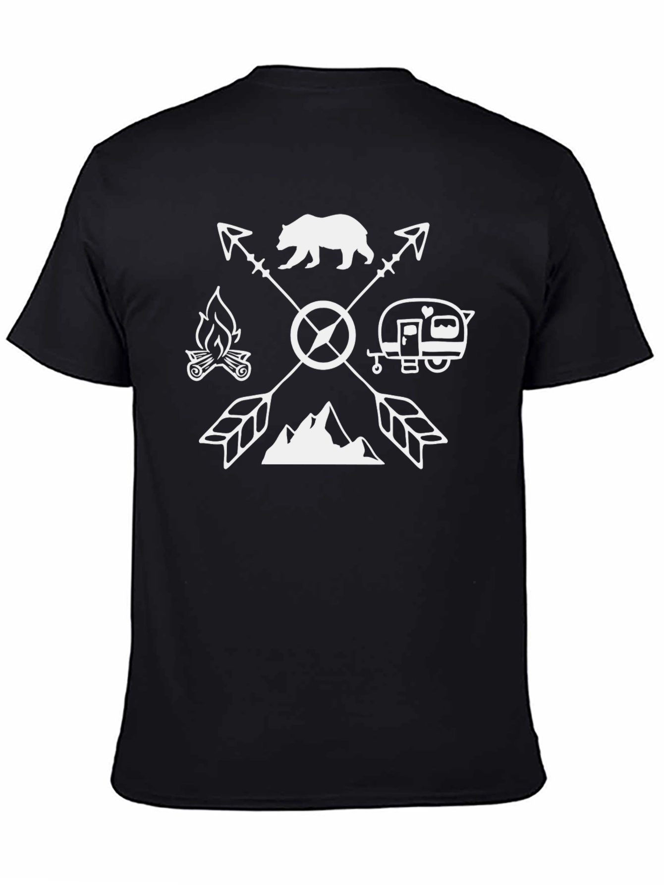 Camping Arrow T-Shirt - Outdoor Adventure Tee