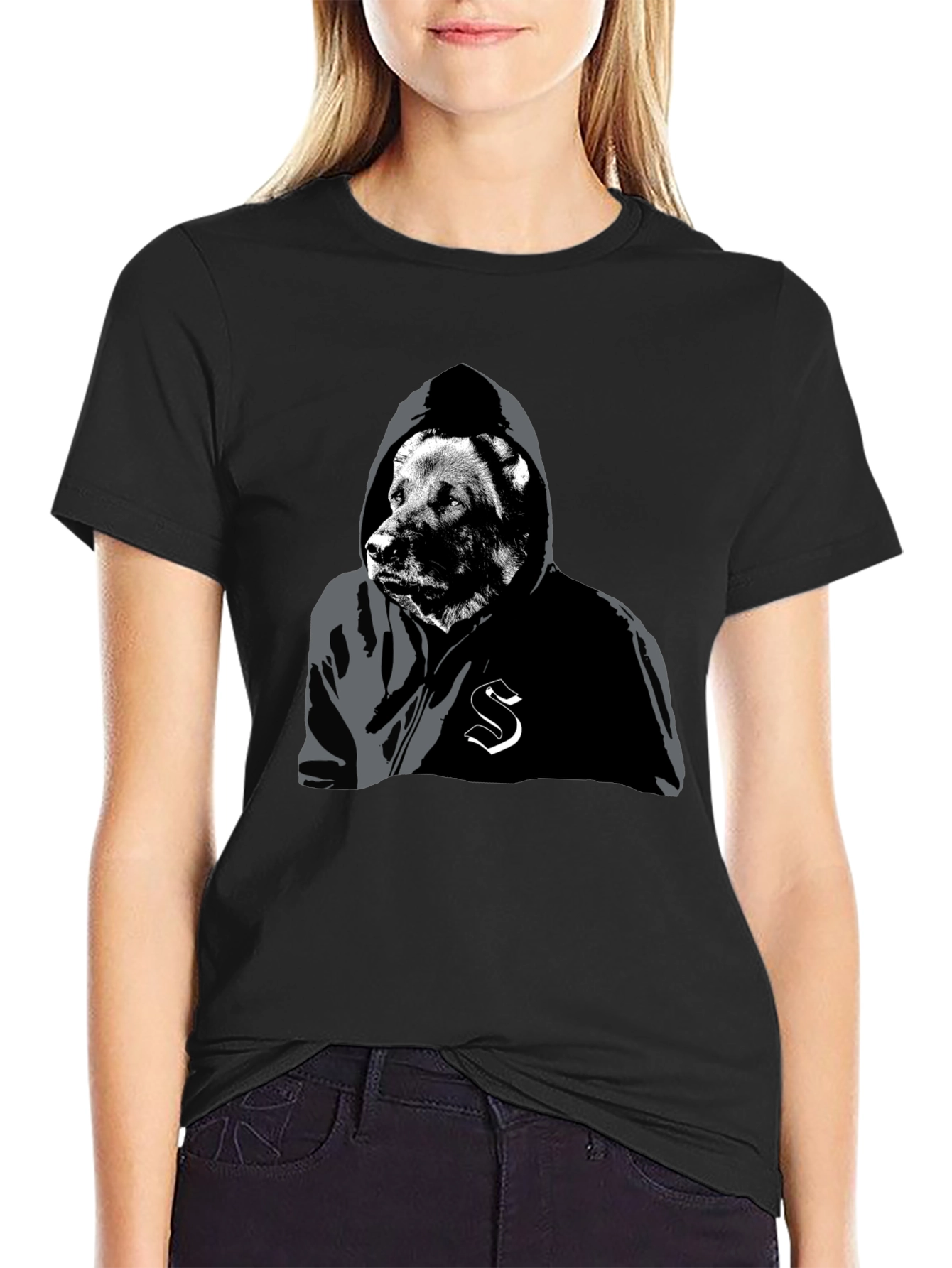 Urban Bear Hoodie Graphic Tee
