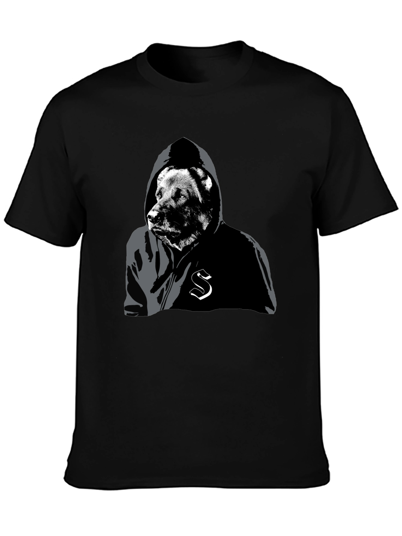 Urban Bear Hoodie Graphic Tee
