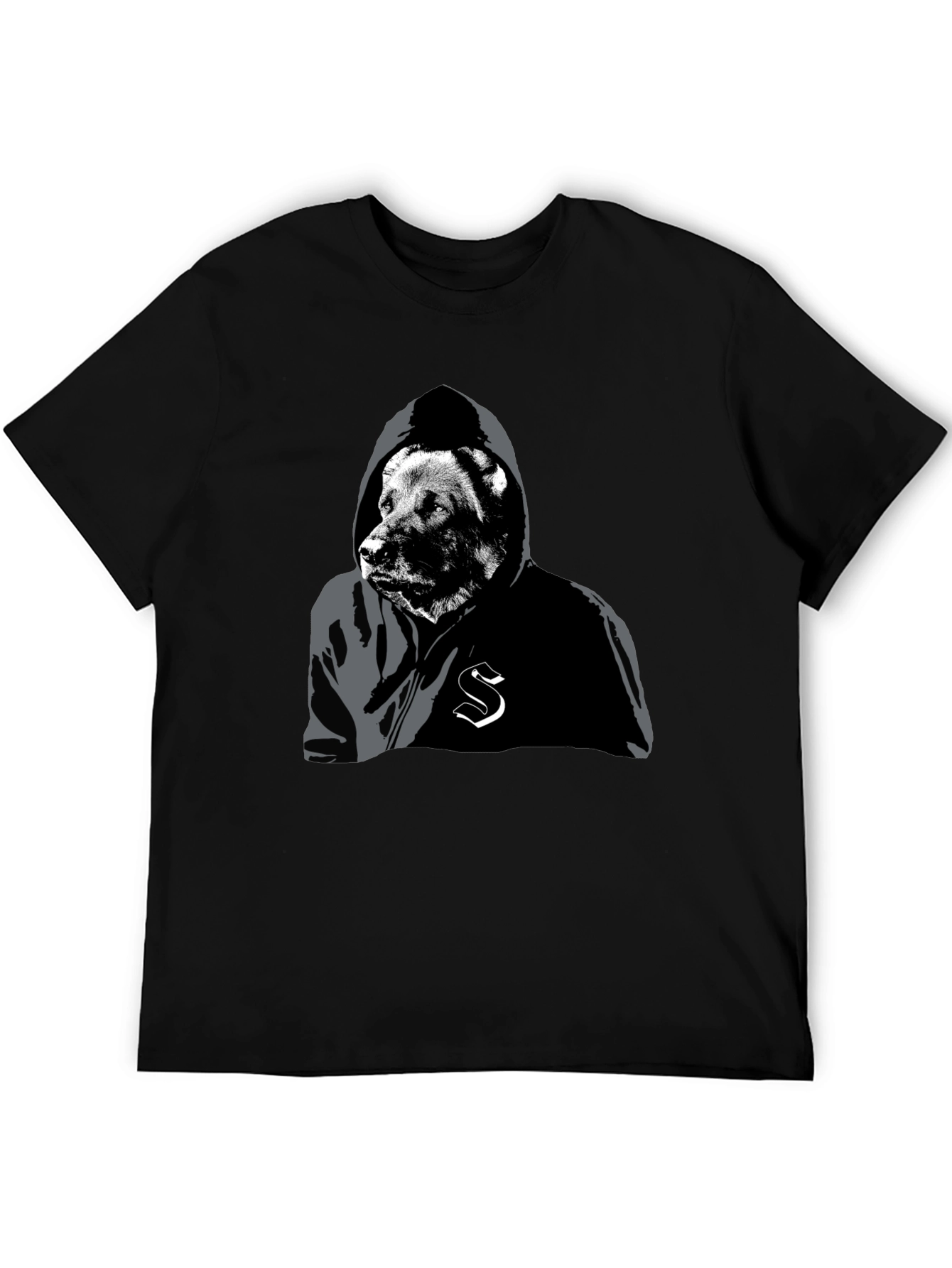 Urban Bear Hoodie Graphic Tee