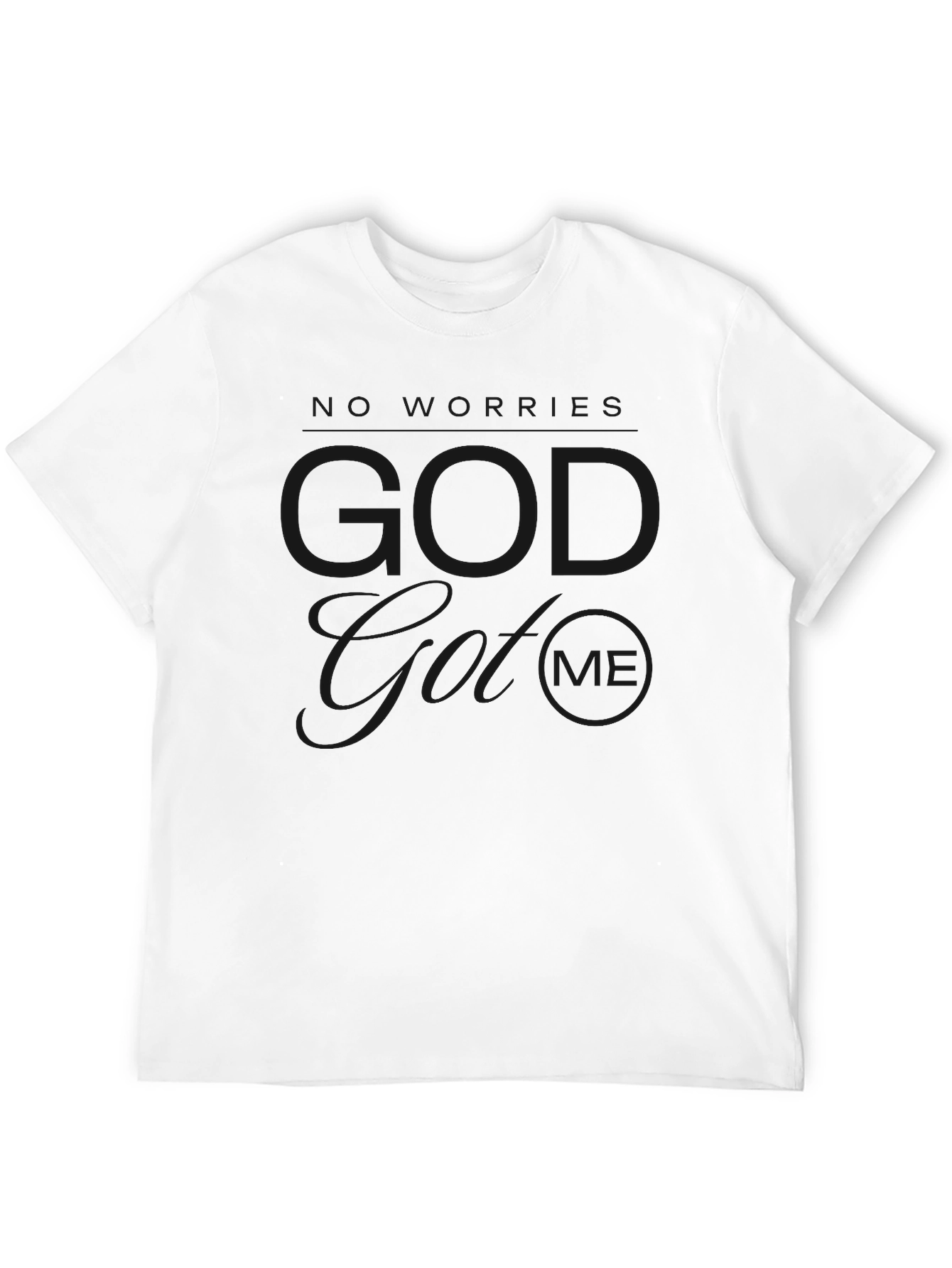 Modern Graphic Print Black T-Shirt