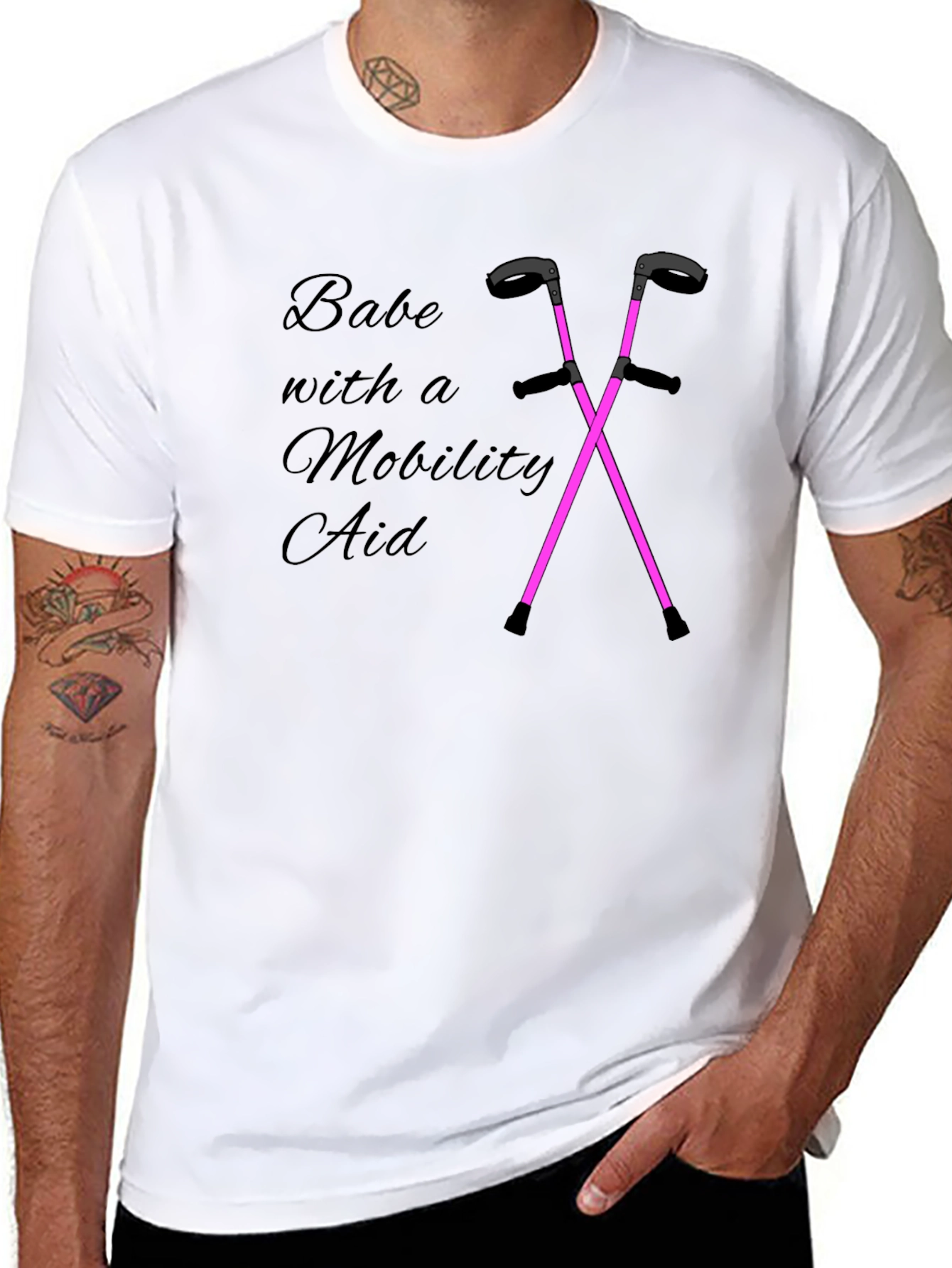 Babe With a Mobility Aid Graphic Tee