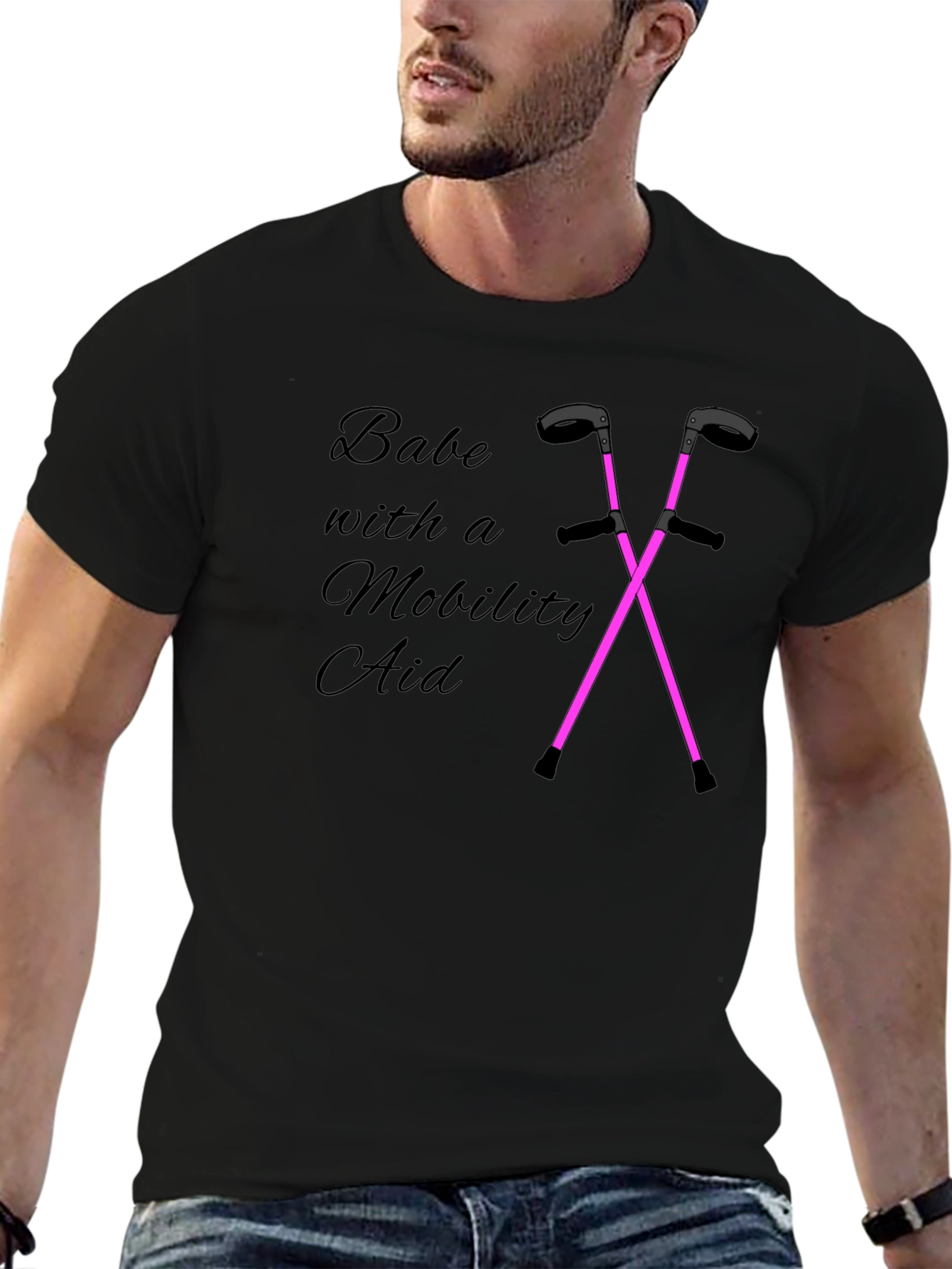 Babe With a Mobility Aid Graphic Tee