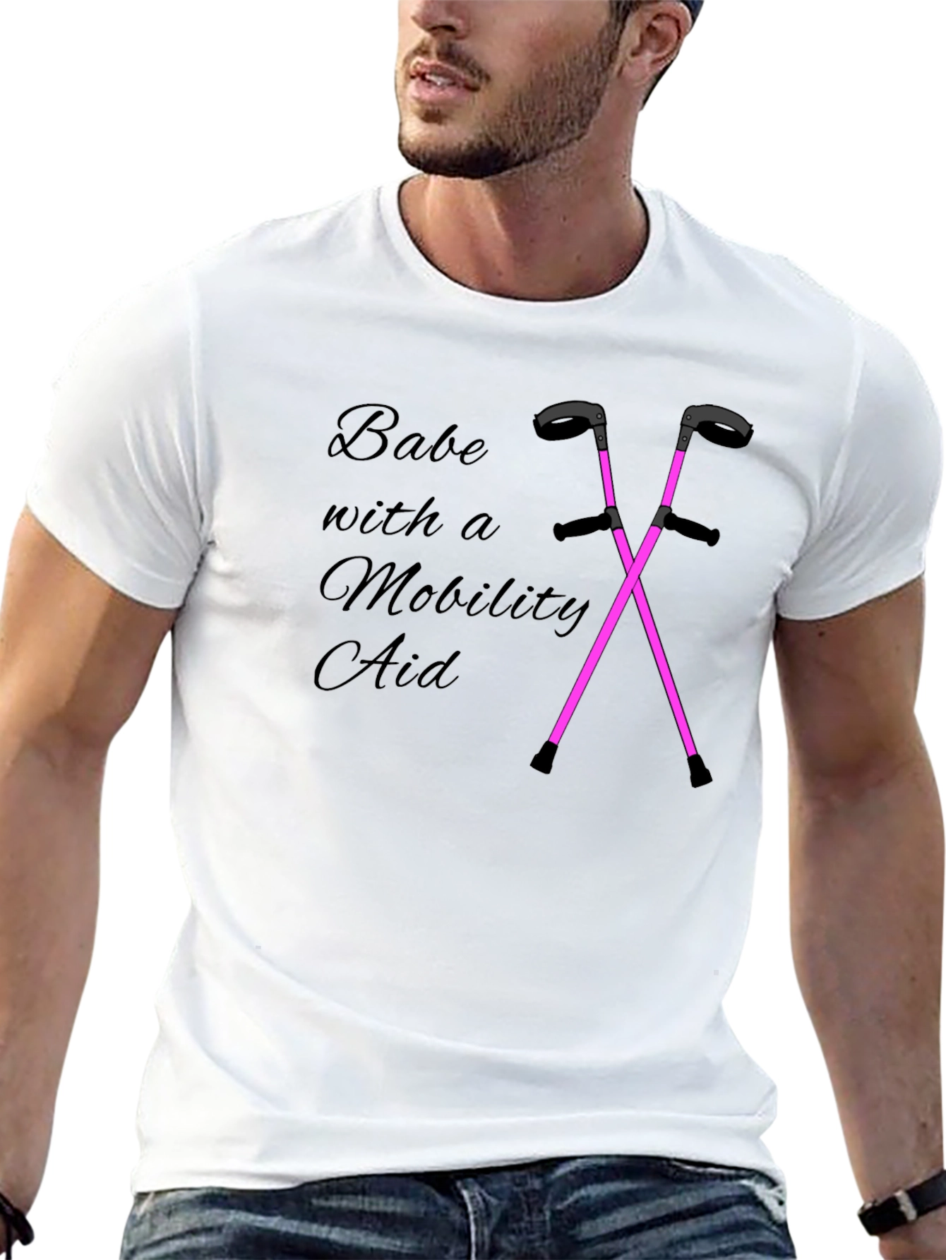 Babe With a Mobility Aid Graphic Tee