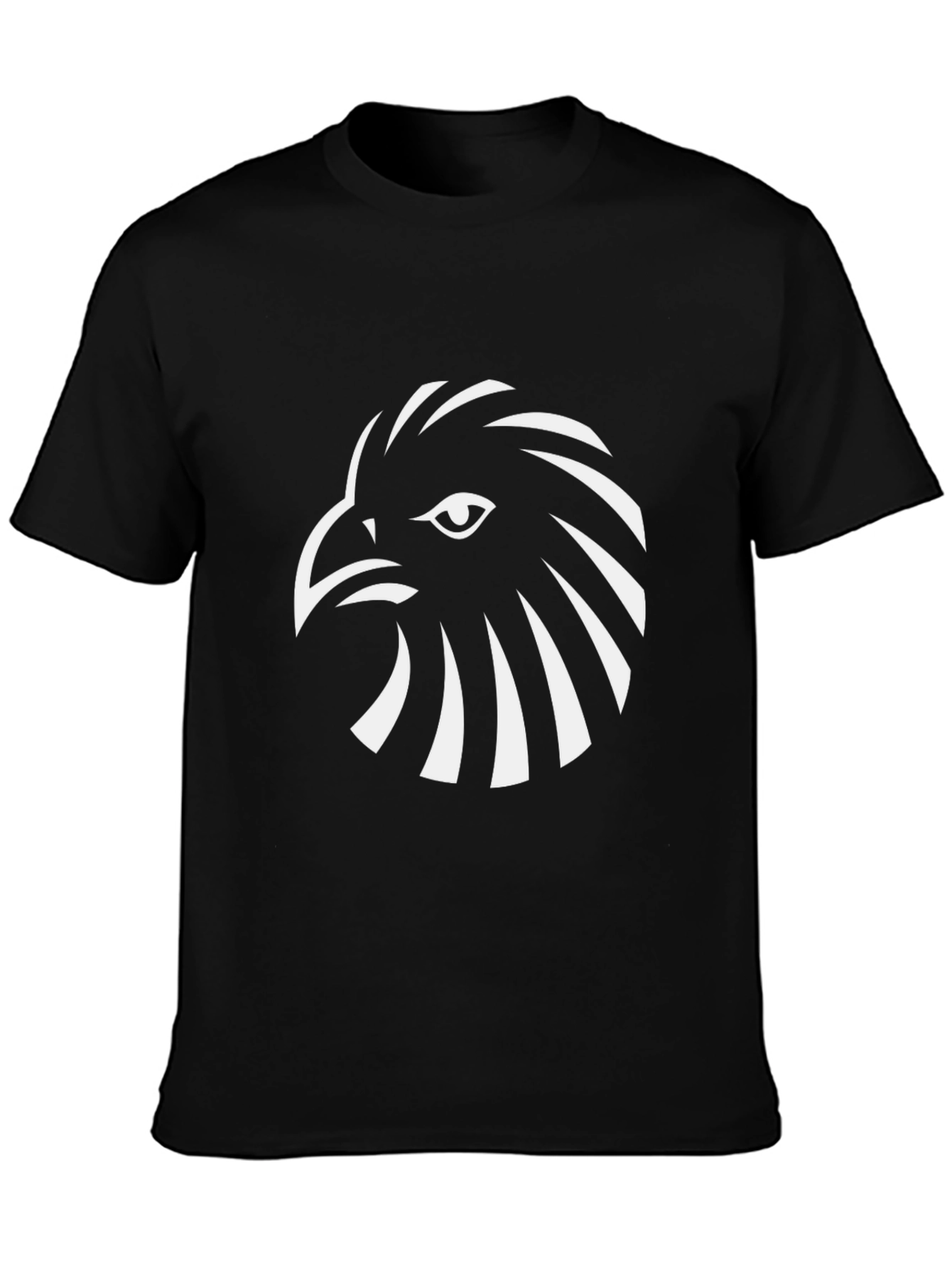 Black T-Shirt with Eagle Graphic