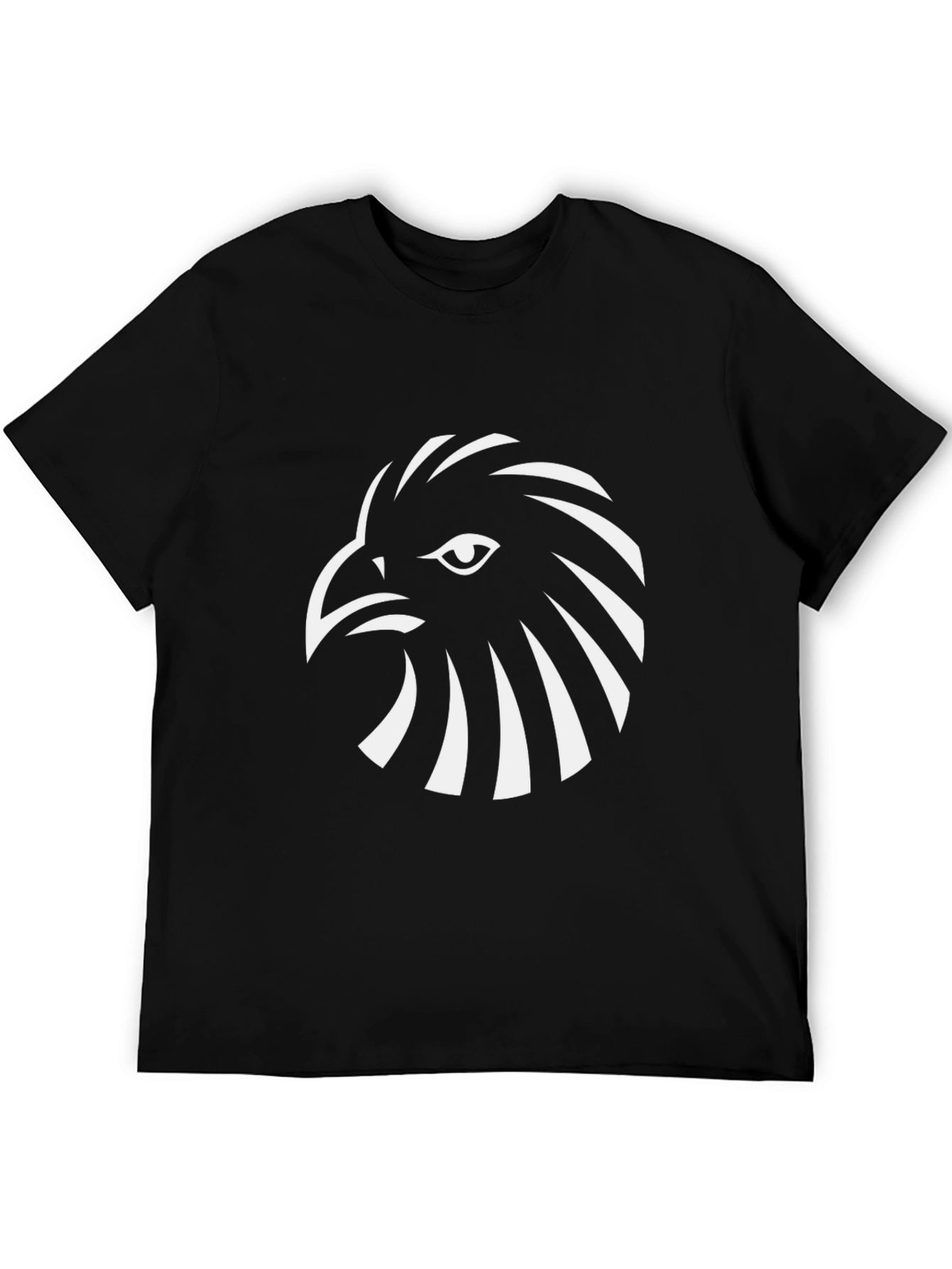 Black T-Shirt with Eagle Graphic