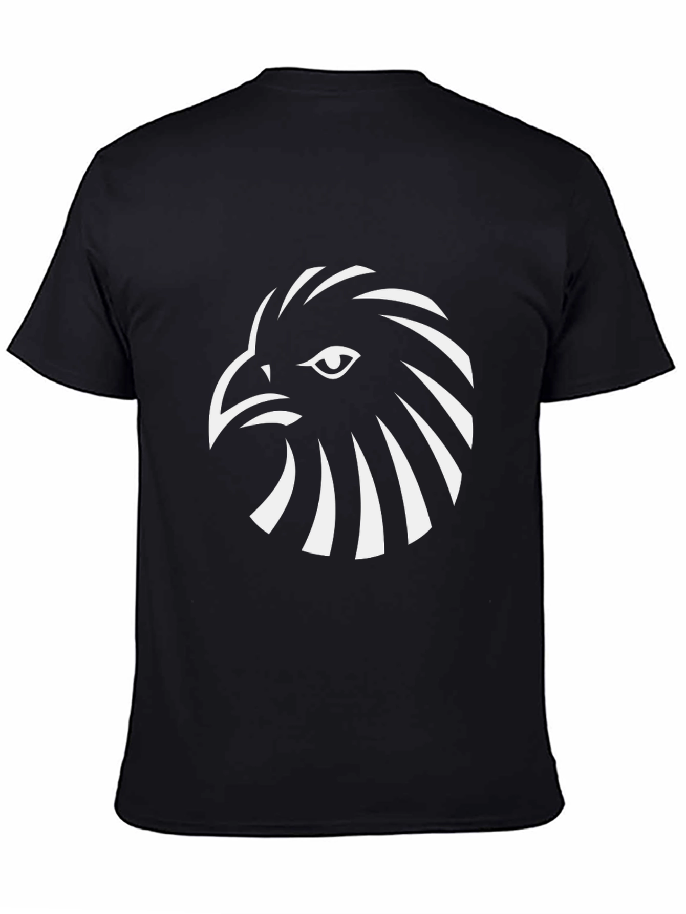Black T-Shirt with Eagle Graphic